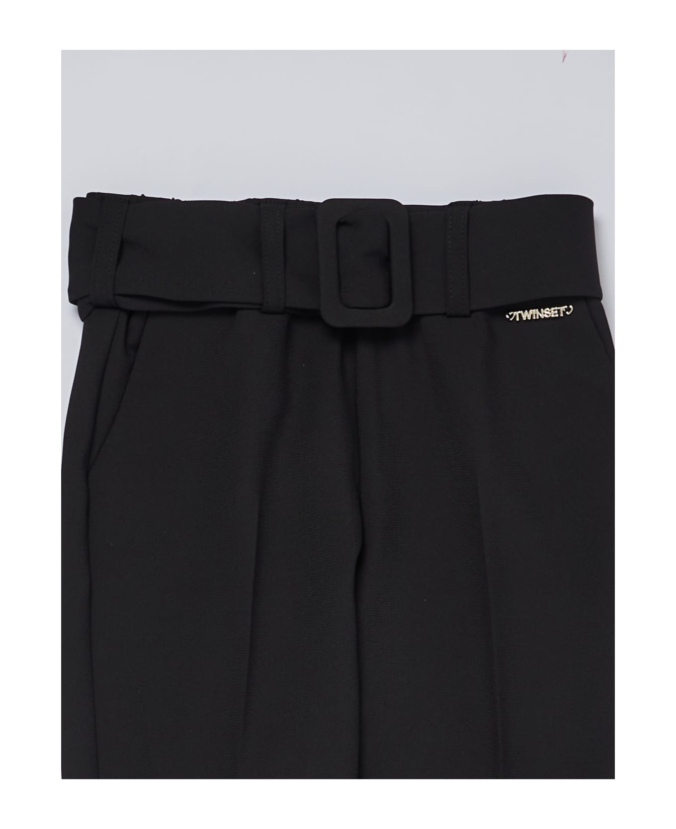 TwinSet Trousers Trousers - NERO