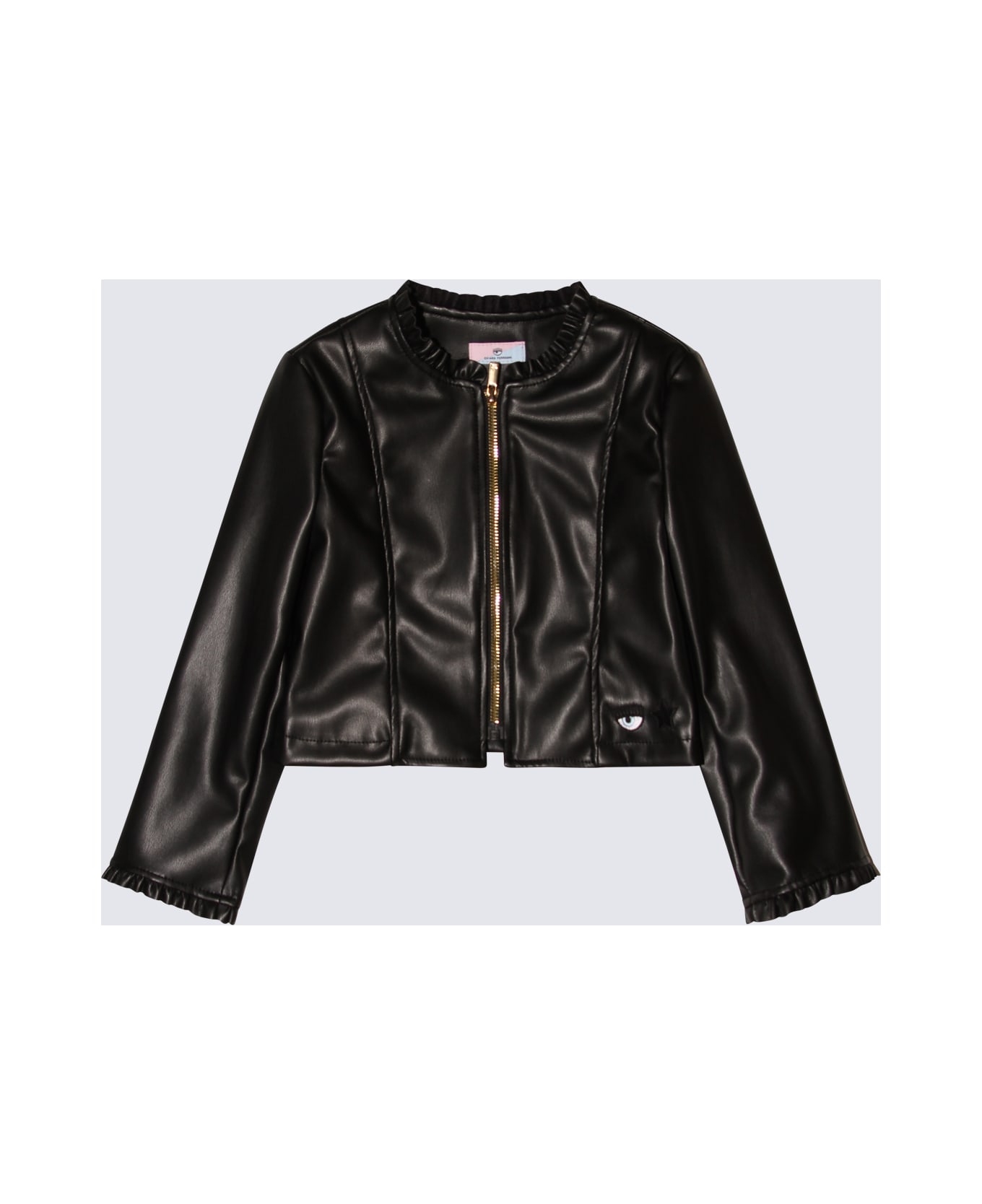 Chiara Ferragni Black Cotton Casual Jacket - Black
