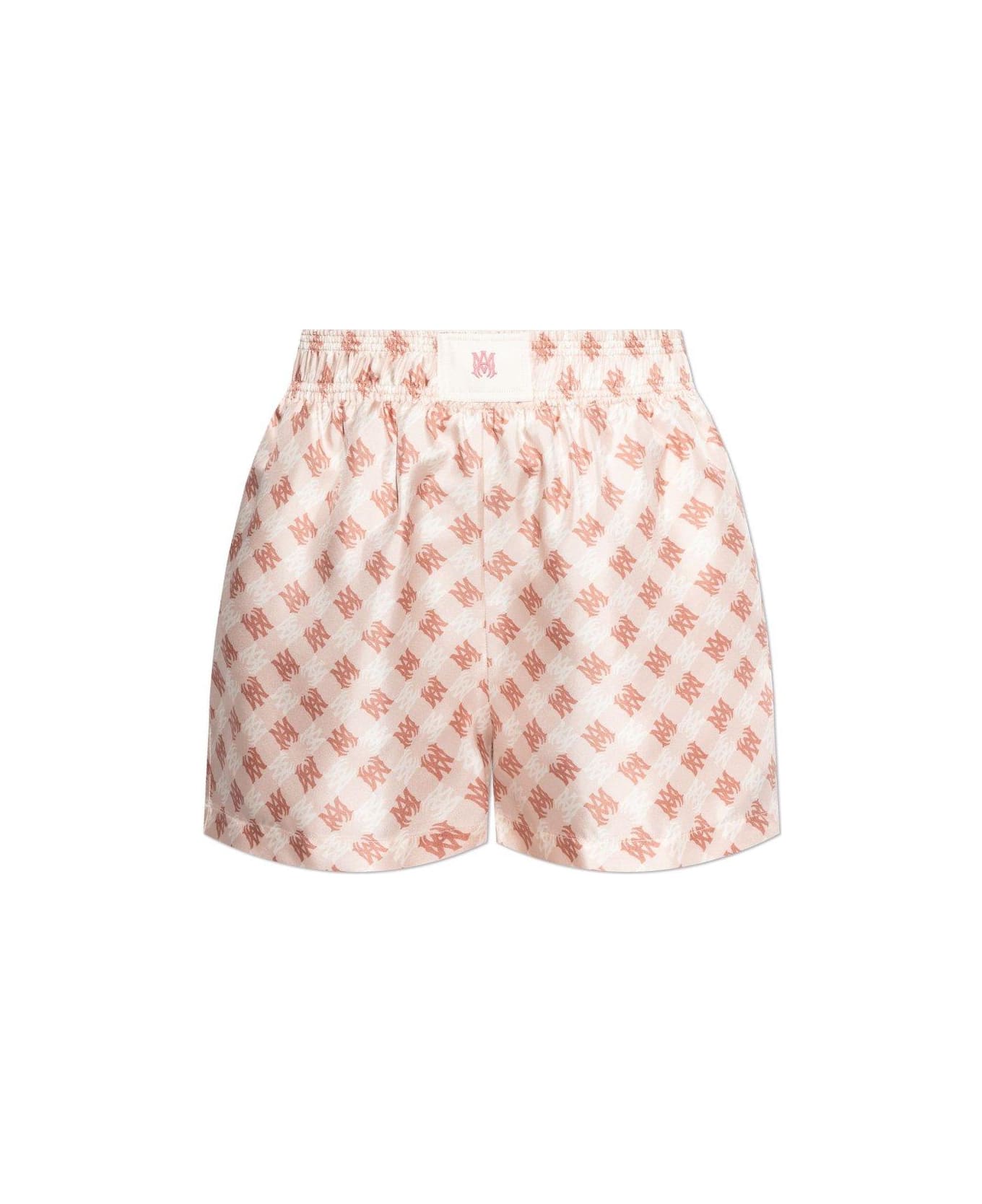 AMIRI Ma Logo Printed Shorts - PINK