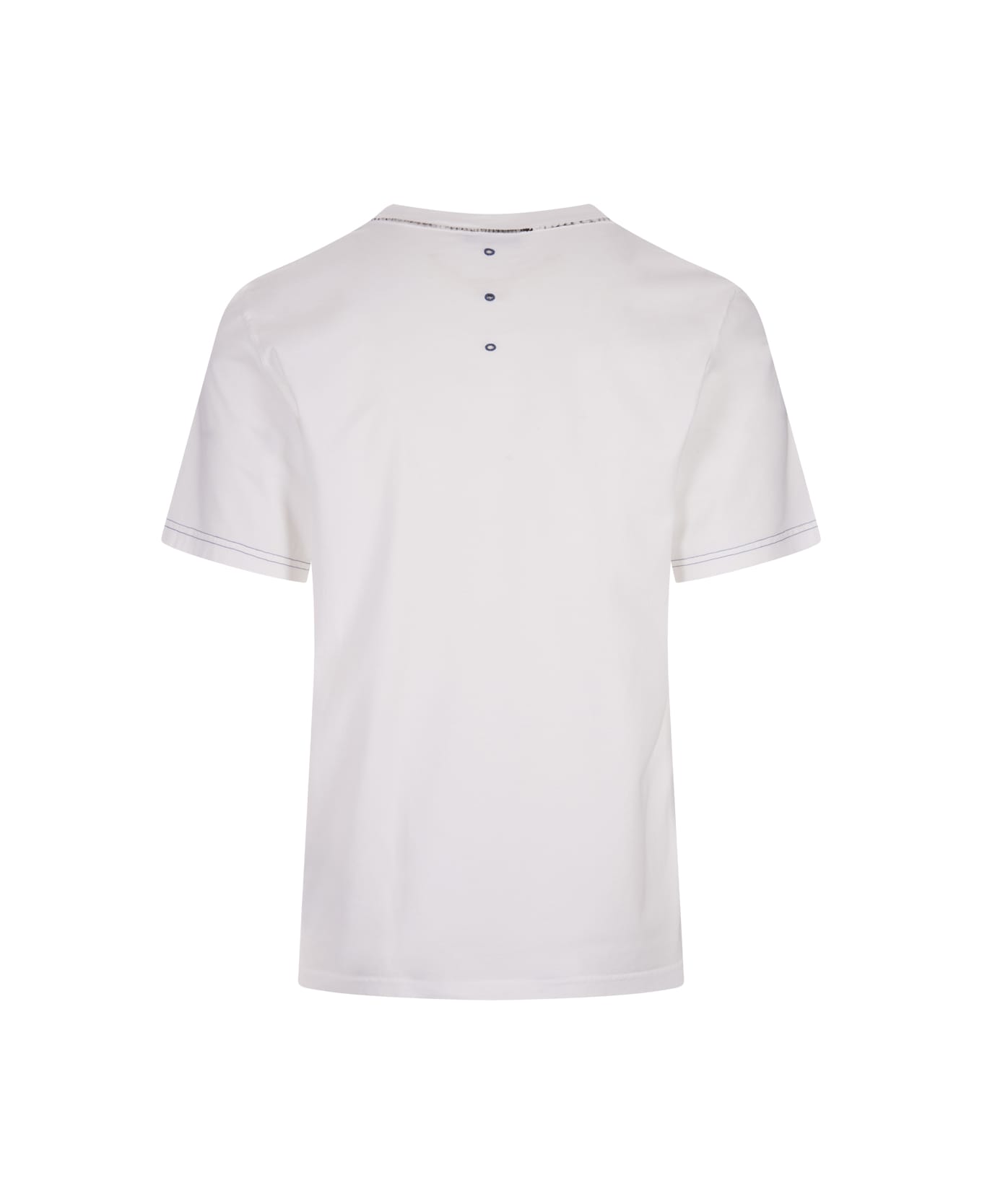 Premiata White T-shirt With Never White Print - White