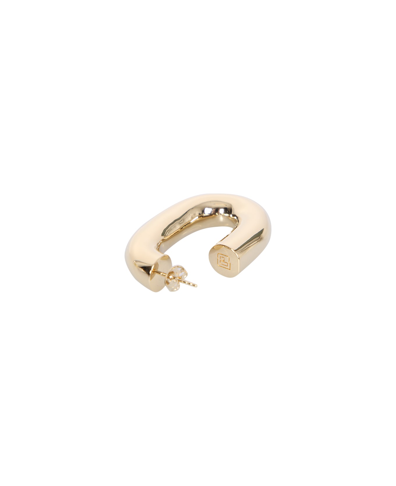 Paco Rabanne 
xl Link
 Gold-tone Shiny Hoop Earrings In Resin And Alluminium Woman Paco Rabanne - Gold