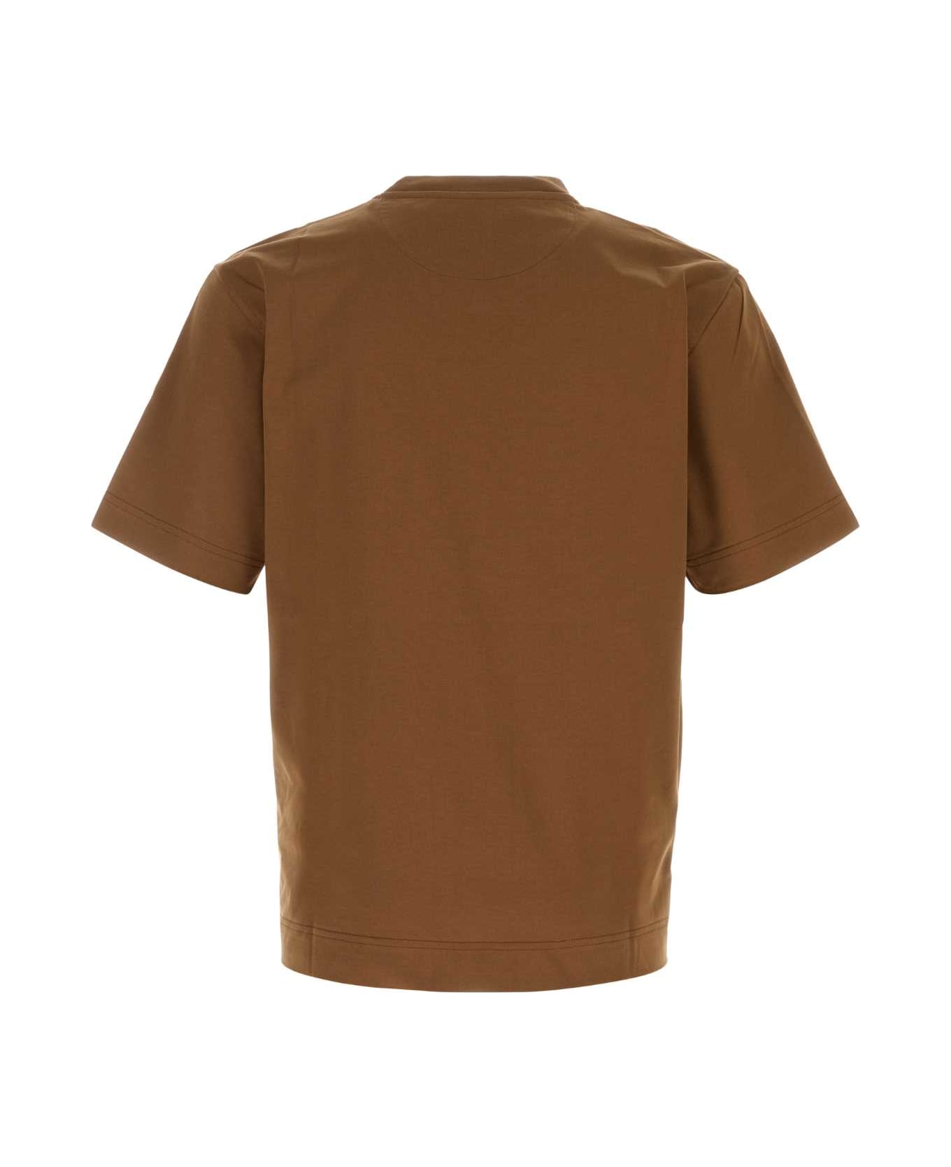 Fendi Biscuit Cotton T-shirt - CUOIO