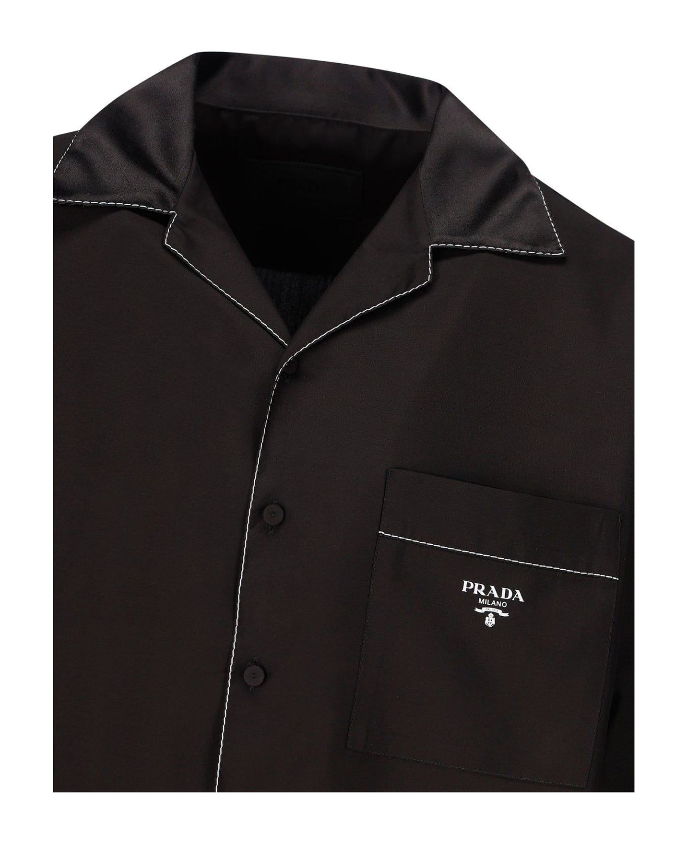 Prada Long-sleeved Buttoned Shirt - Nero