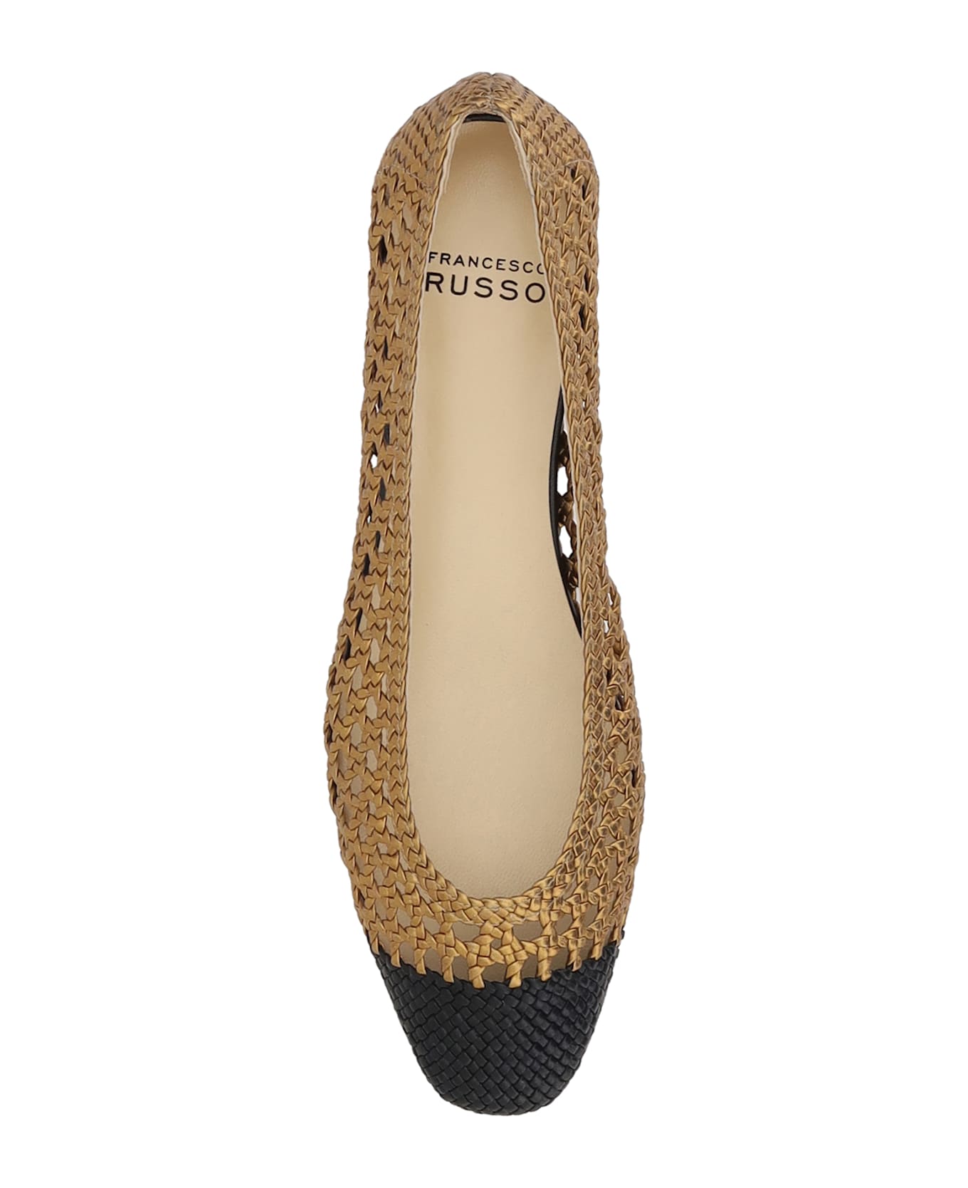 Francesco Russo Woven Ballerinas