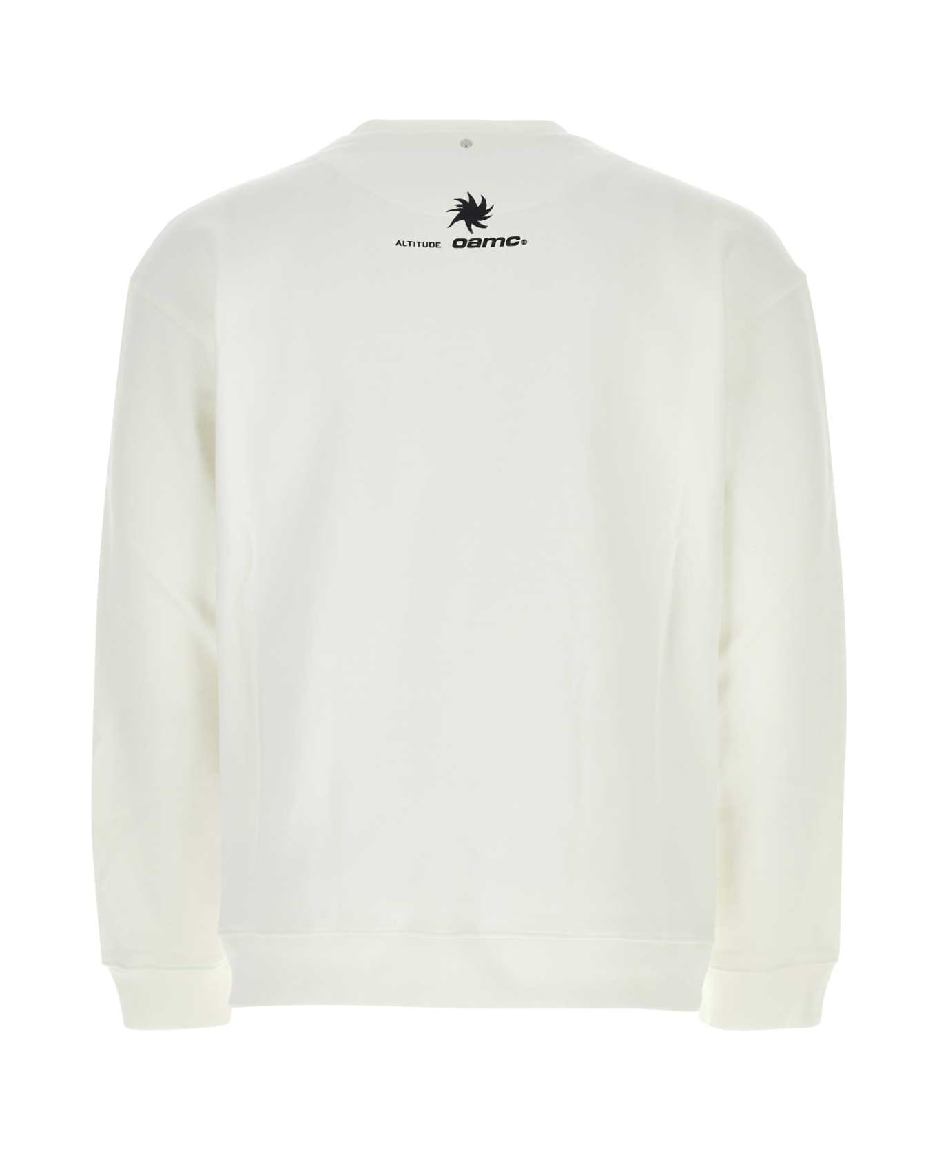 OAMC White Cotton Oversize Eider Falls Sweatshirt - Off-White