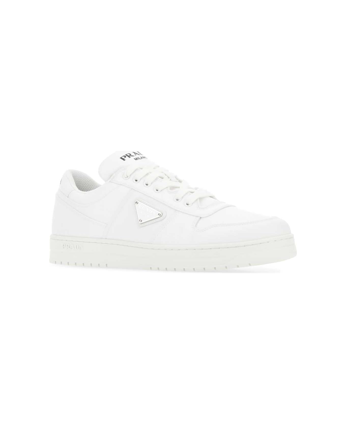Prada White Re-nylon Sneakers - White