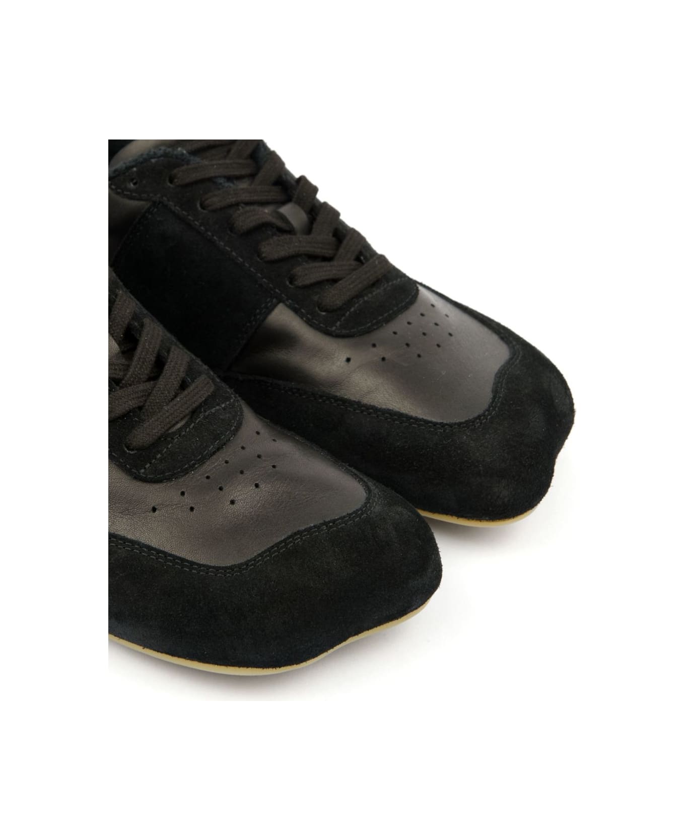 MM6 Maison Margiela Anatomic Leather Sneakers - Black