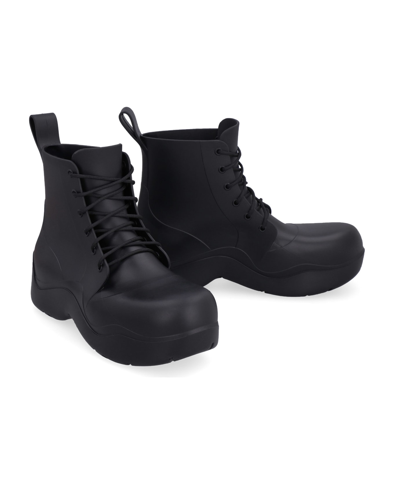 Bottega Veneta Puddle Lace-up Ankle Boots - black ブーツ