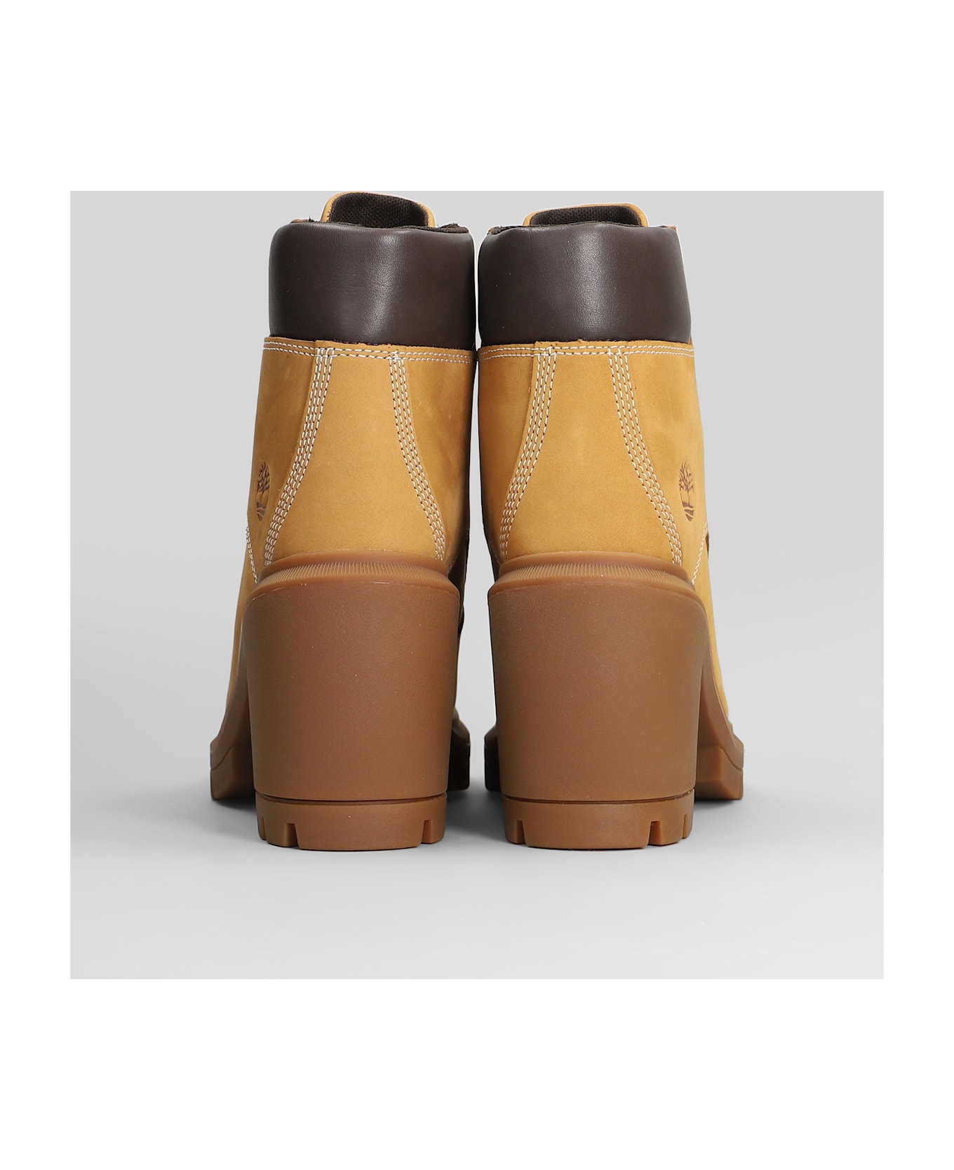 Timberland Allington Haights Lace Up Shoes In Beige Nubuck - beige