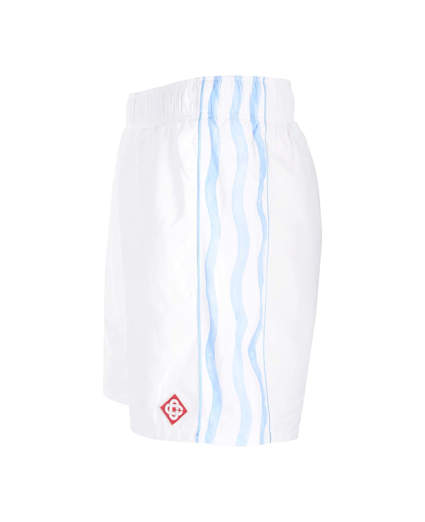Casablanca White Shorts With Side Bands