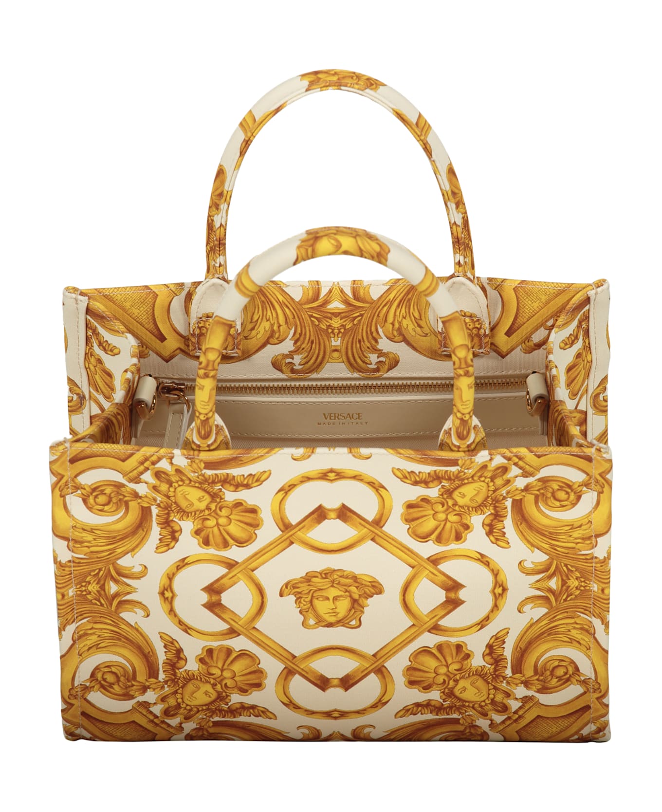 Versace Canvas Tote Bag - Ivory