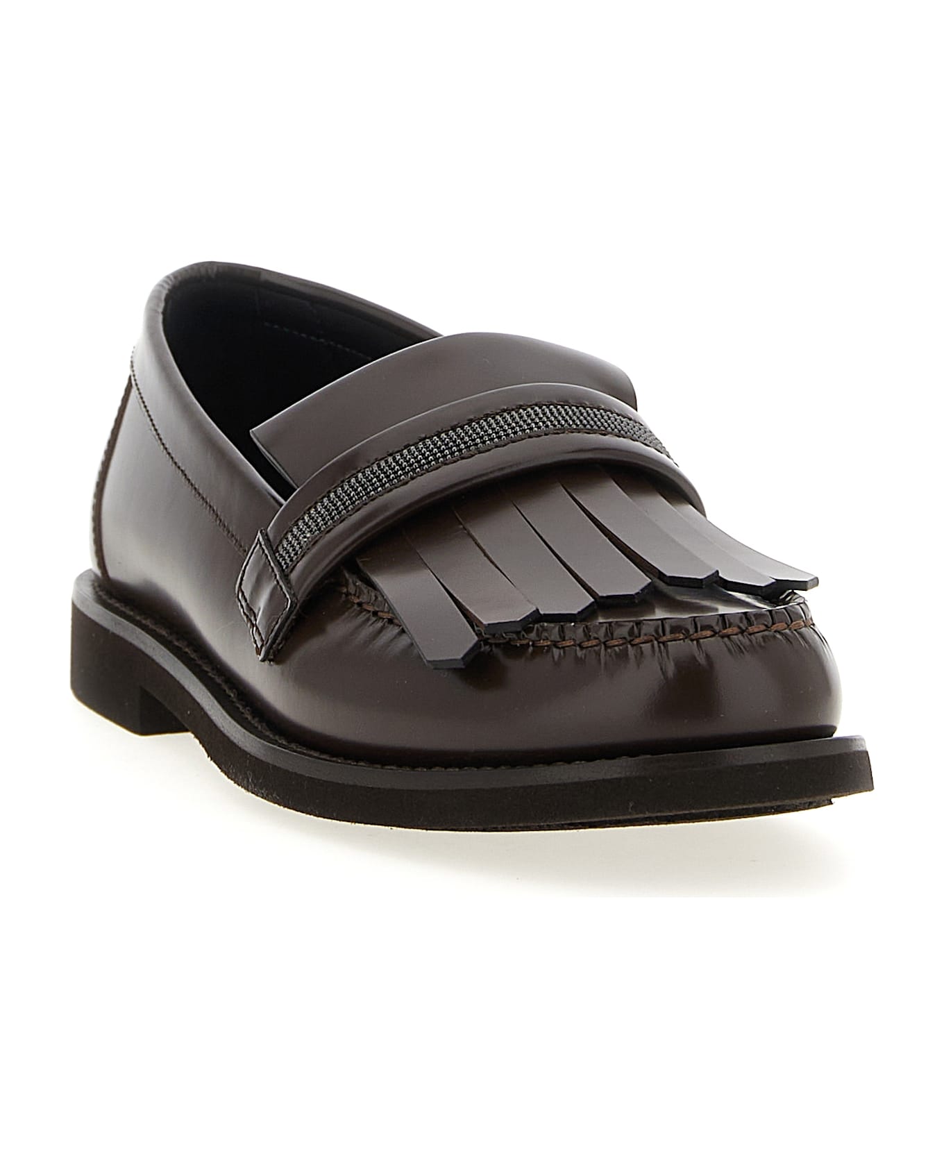 Brunello Cucinelli Monile Loafers - Brown