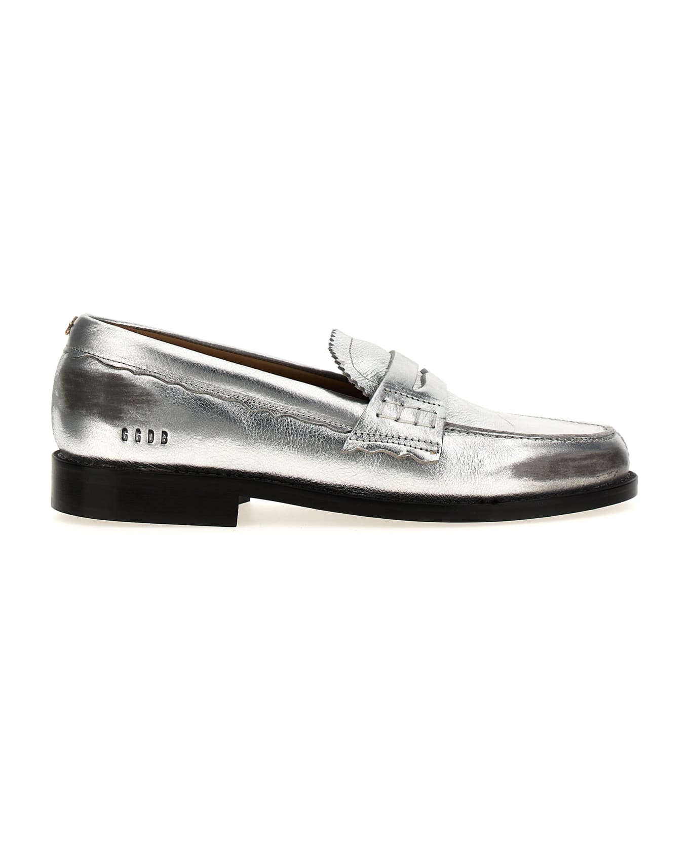 Golden Goose 'jerry' Loafers - Silver ローファー＆デッキシューズ