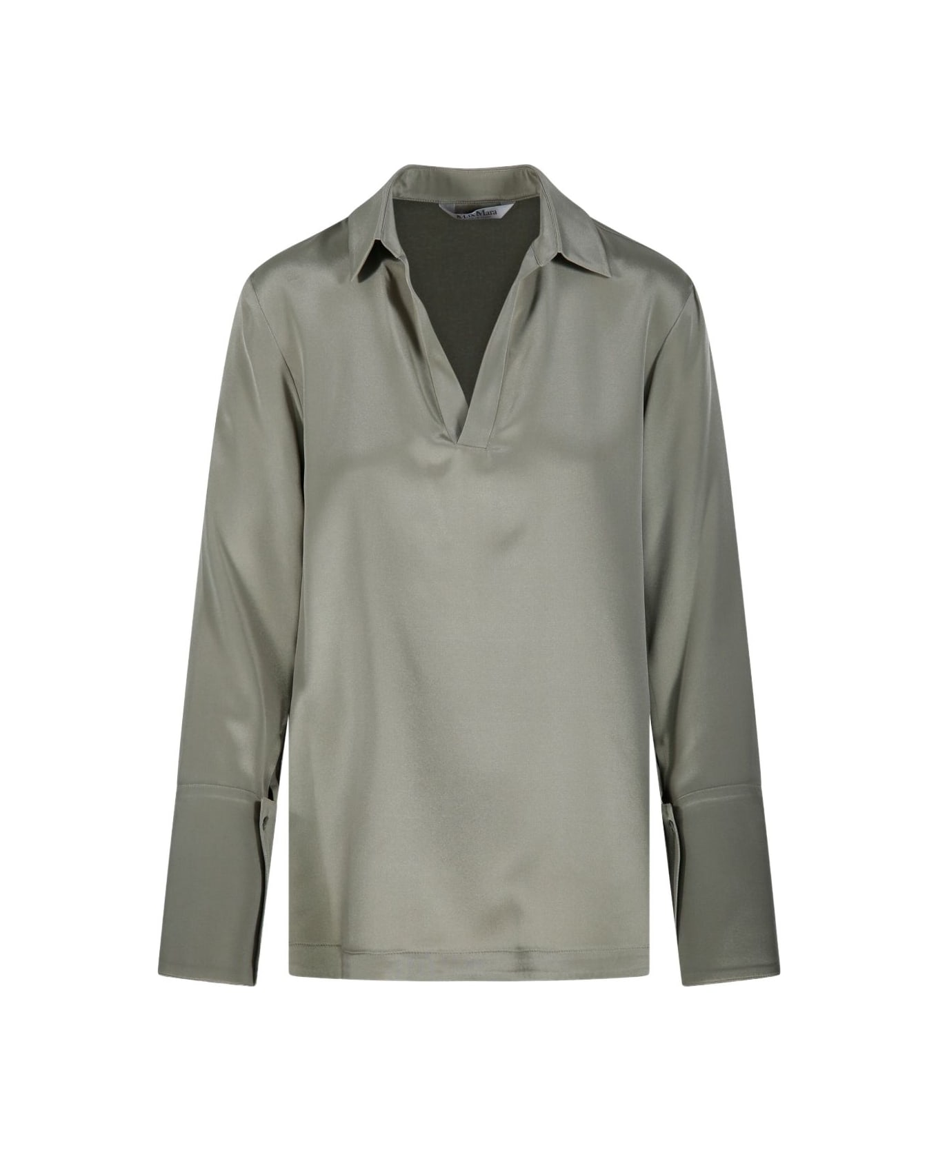 Max Mara V-neck Blouse - Grey