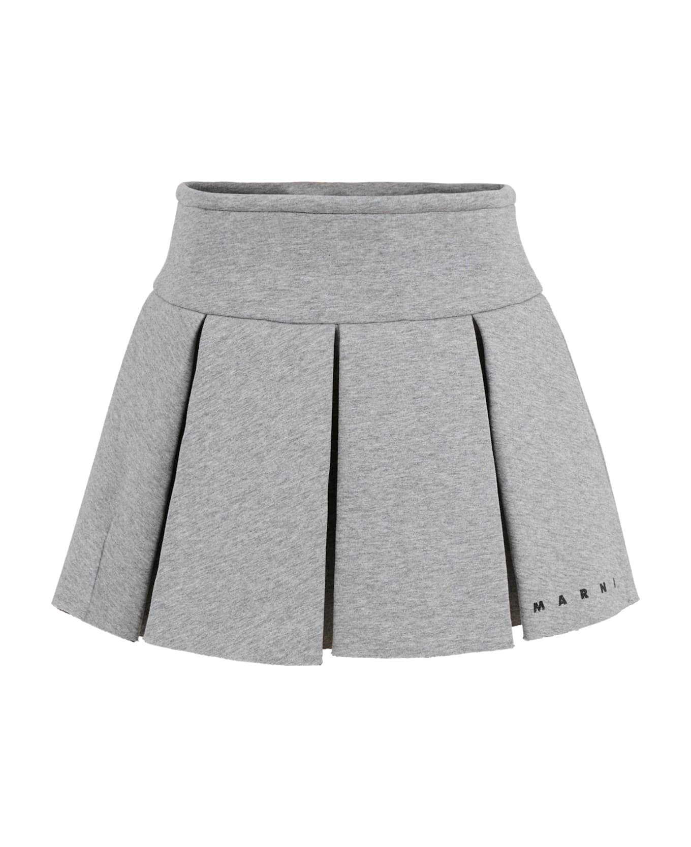 Marni Grey Skirt For Girl Withlogo - Grey