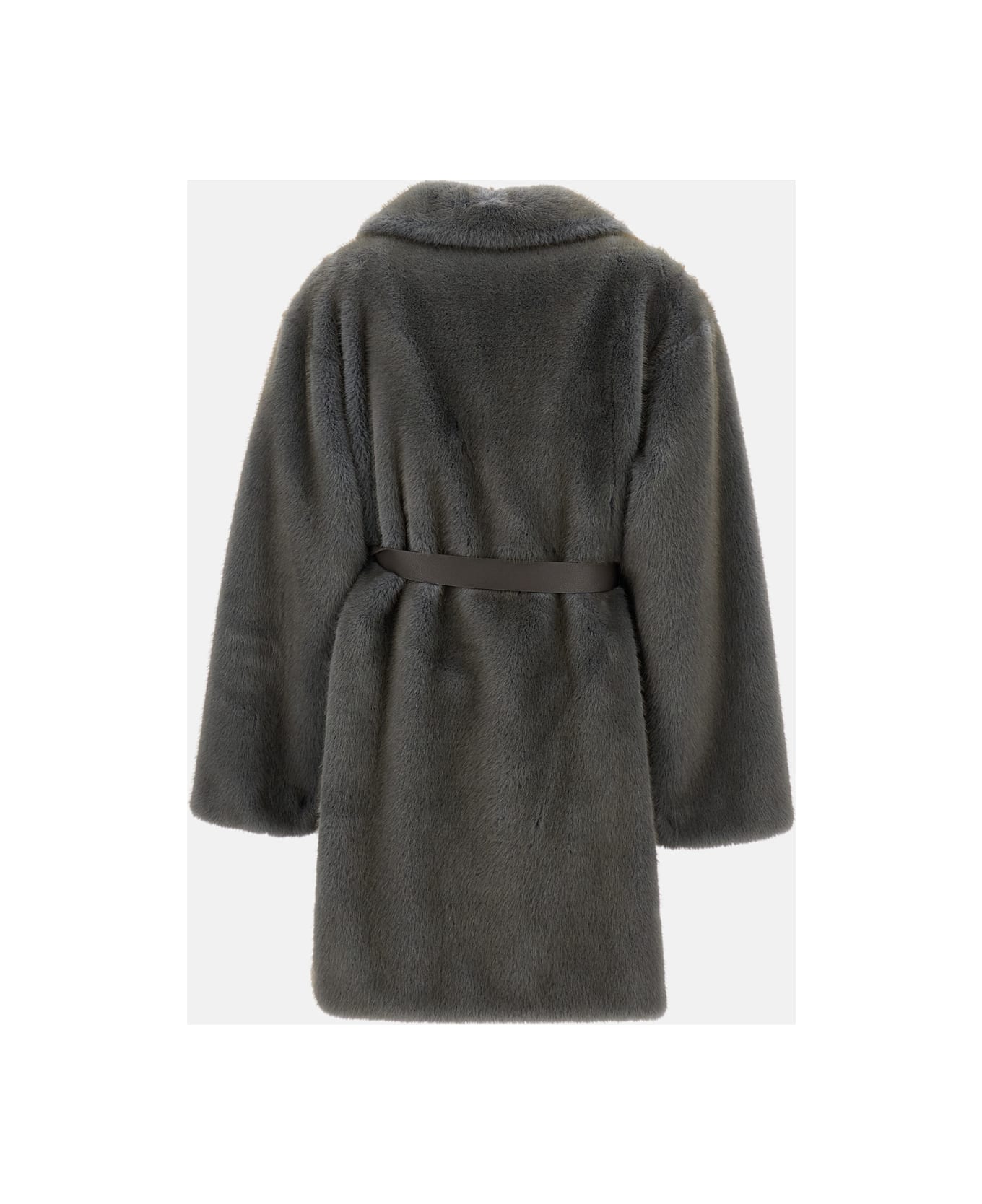 Parosh Faux Fur Jacket - Grey