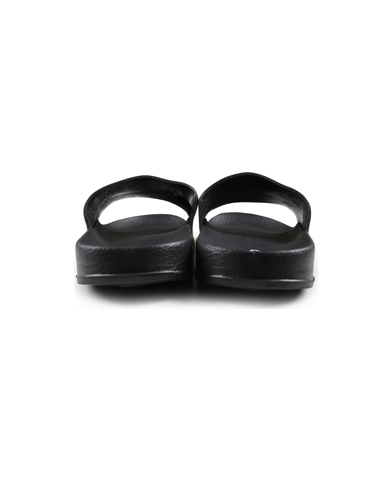 Molo Black Slippers For Kids With Smiley - Black