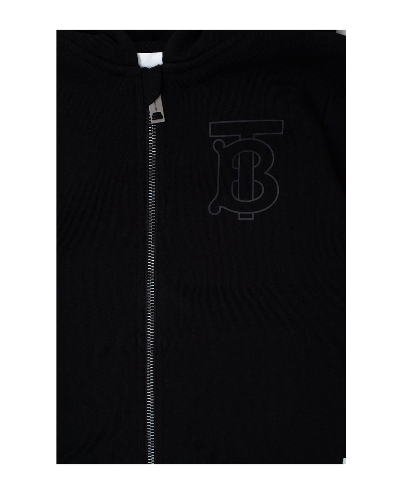 Burberry 'lester' Hoodie With Logo - Black ニットウェア＆スウェットシャツ