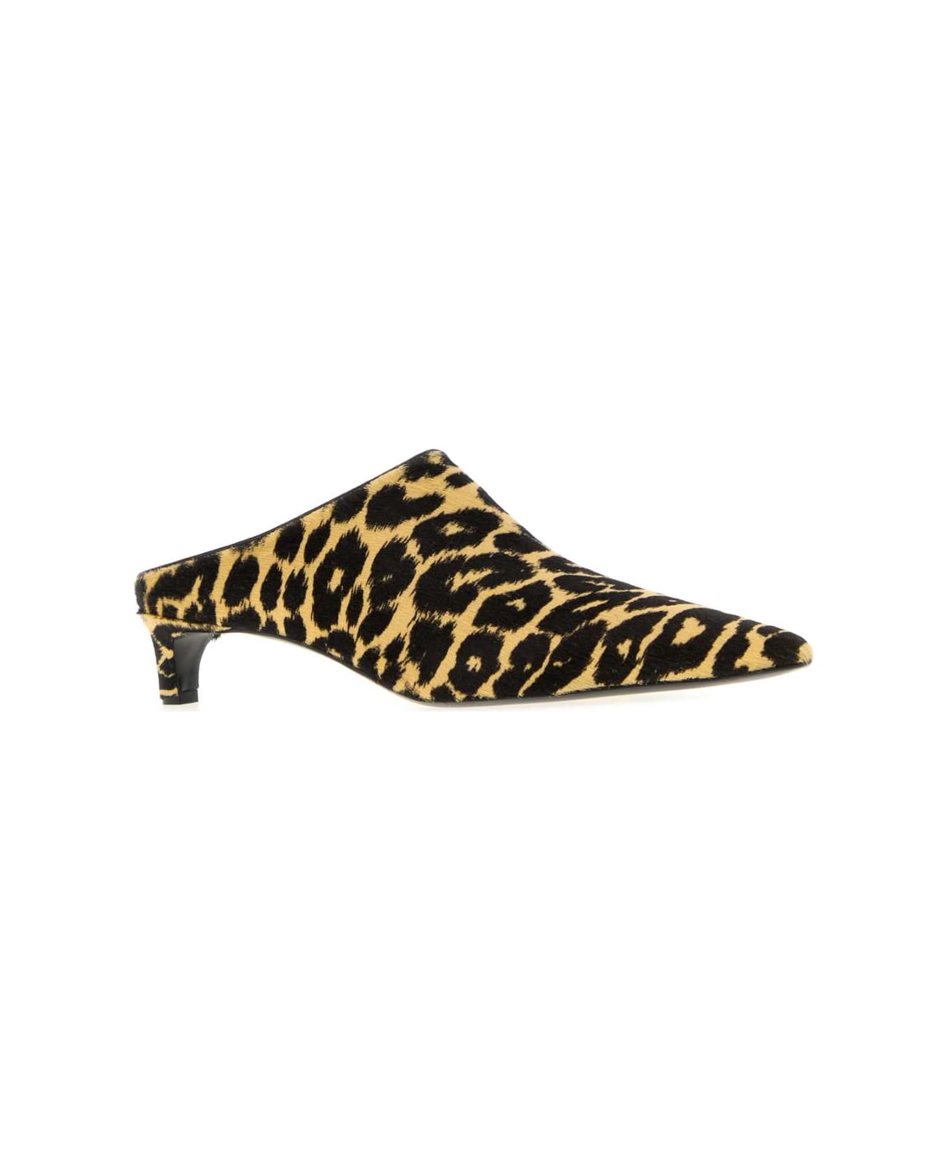 Jil Sander Printed Calf Hair Mules - LEOPARD