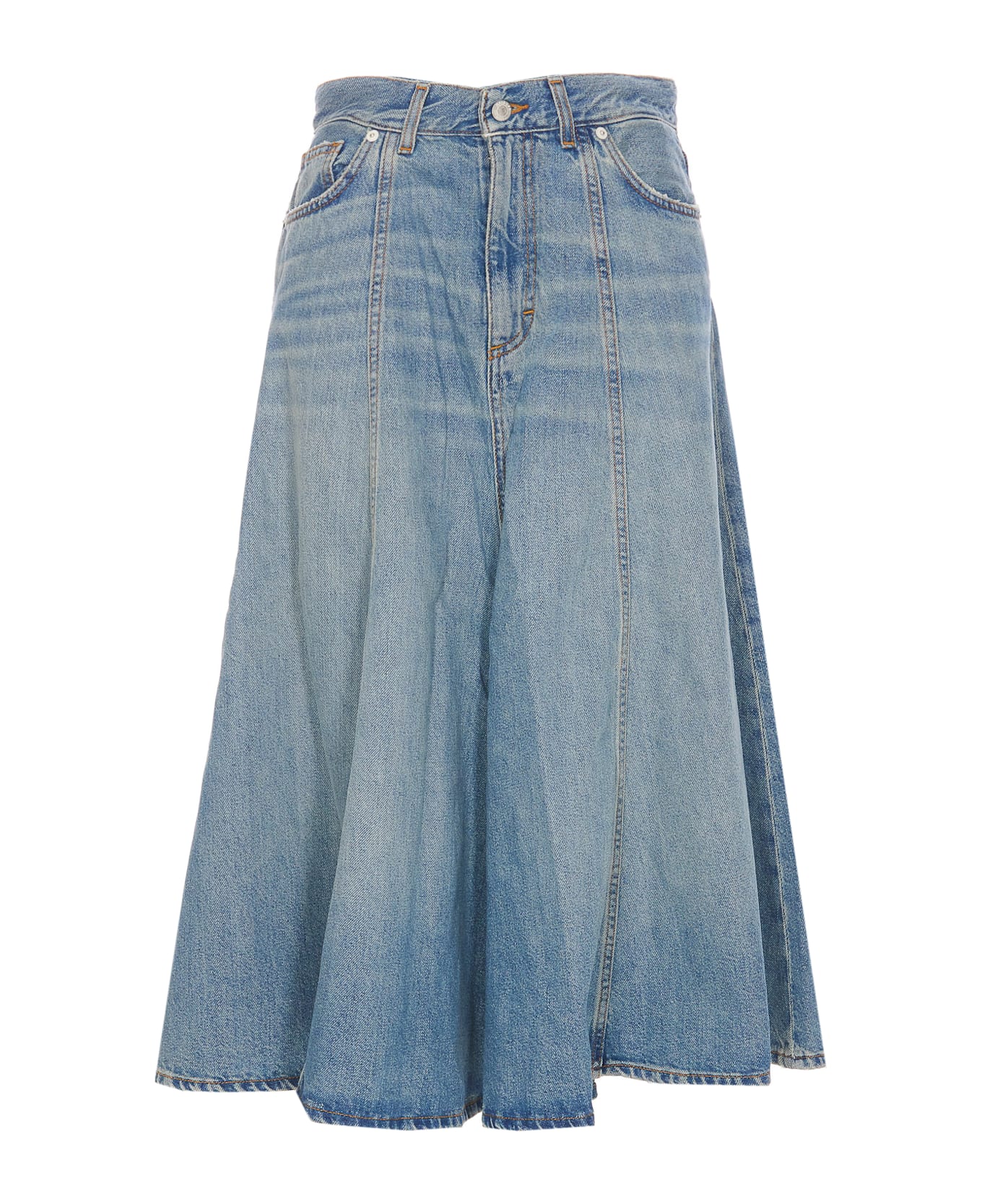 Haikure Serenity Ionic Denim Skirt - Blue
