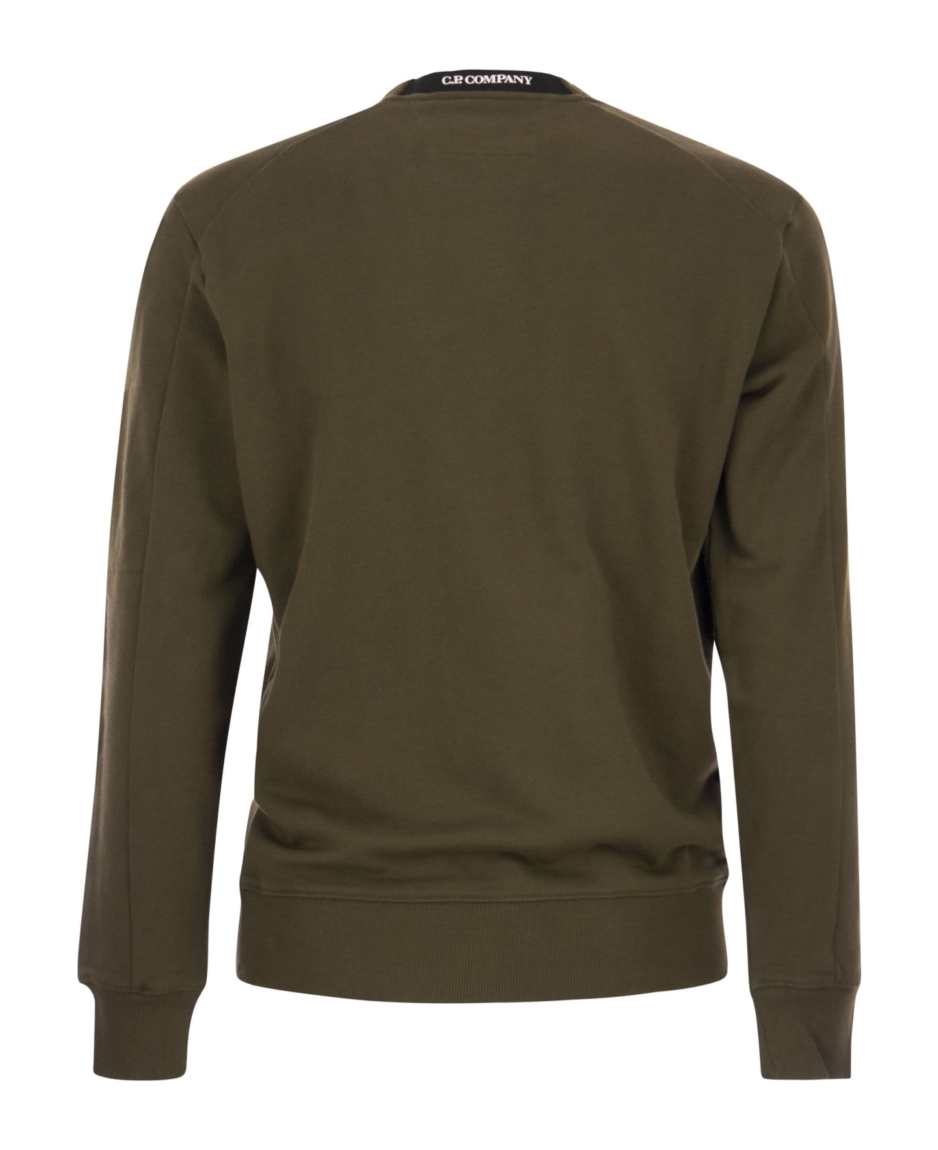 C.P. Company Cotton Crew-neck Sweatshirt - Ivy Green ニットウェア