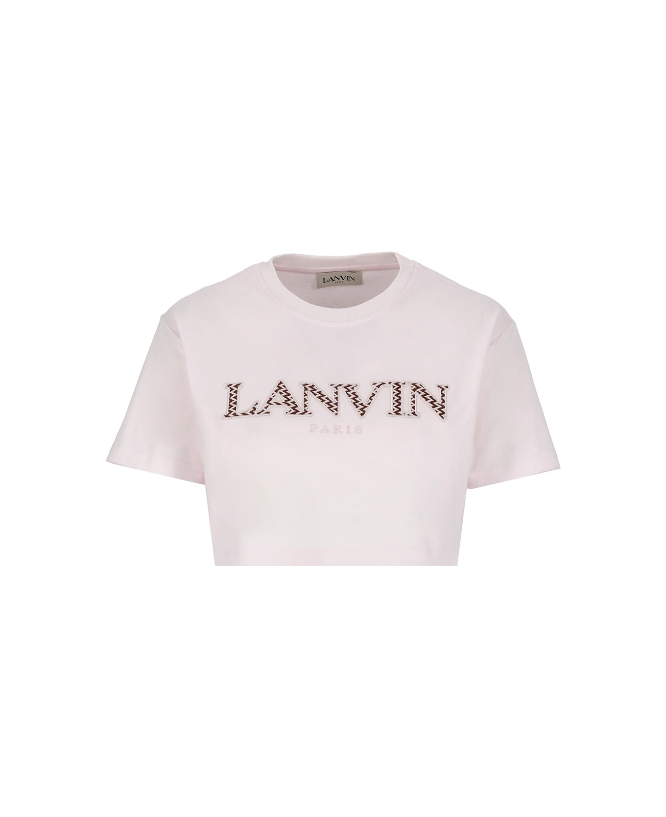 Lanvin Cotton Cropped T-shirt - Rosa Tシャツ