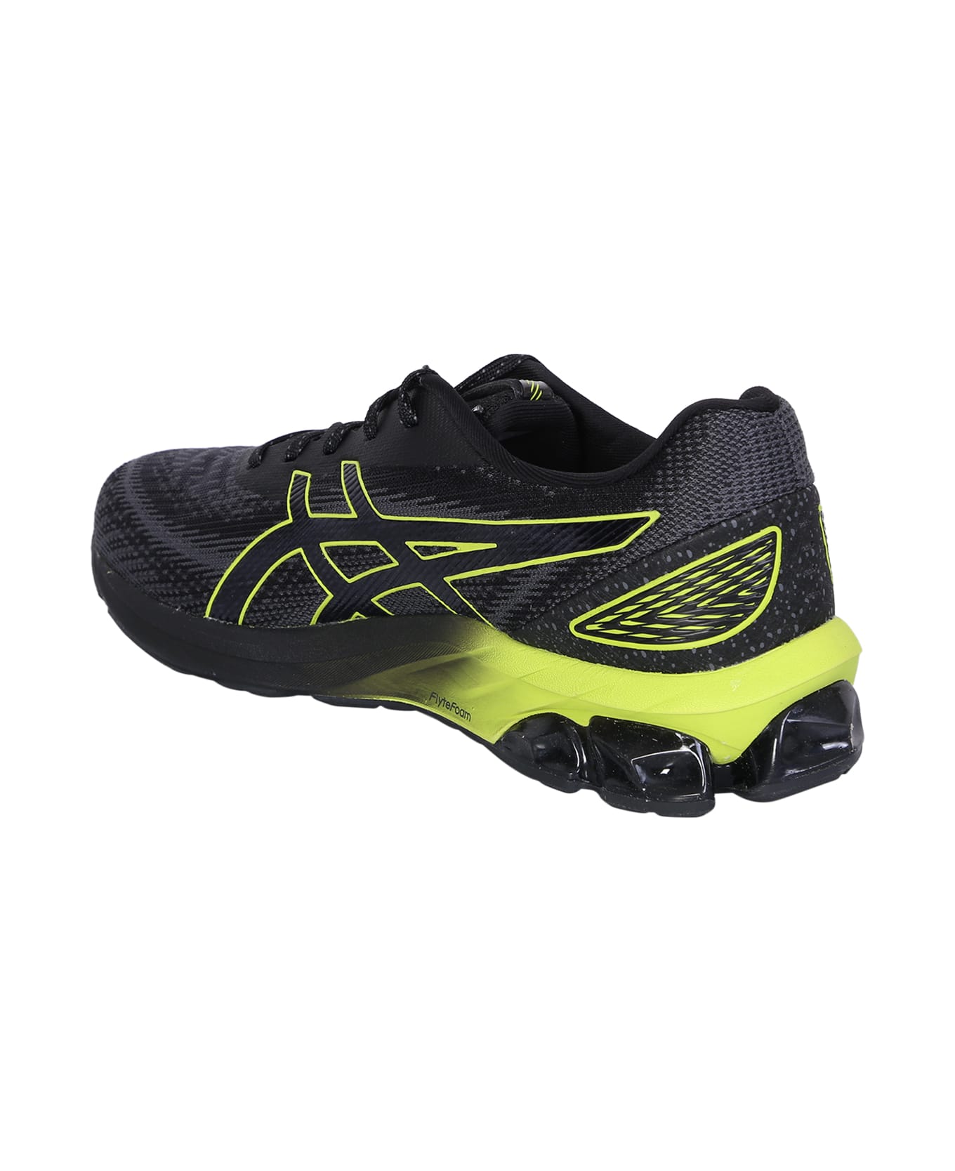 Asics Black/ Lime Green Gel-quantum 180 Vii Sneakers - Black
