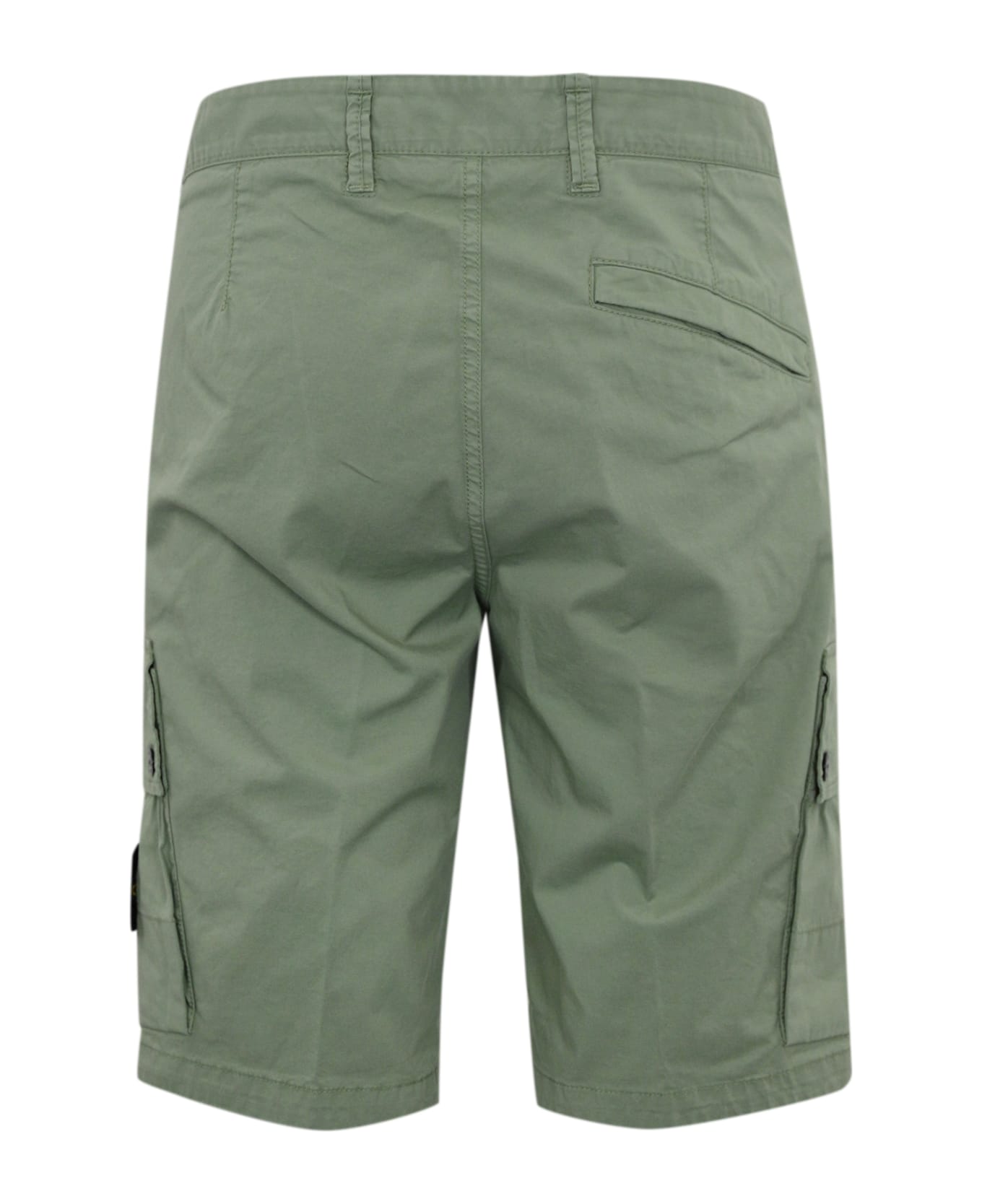 Stone Island Bermuda L100011 Cotton Twill Stretch Sage - Sage