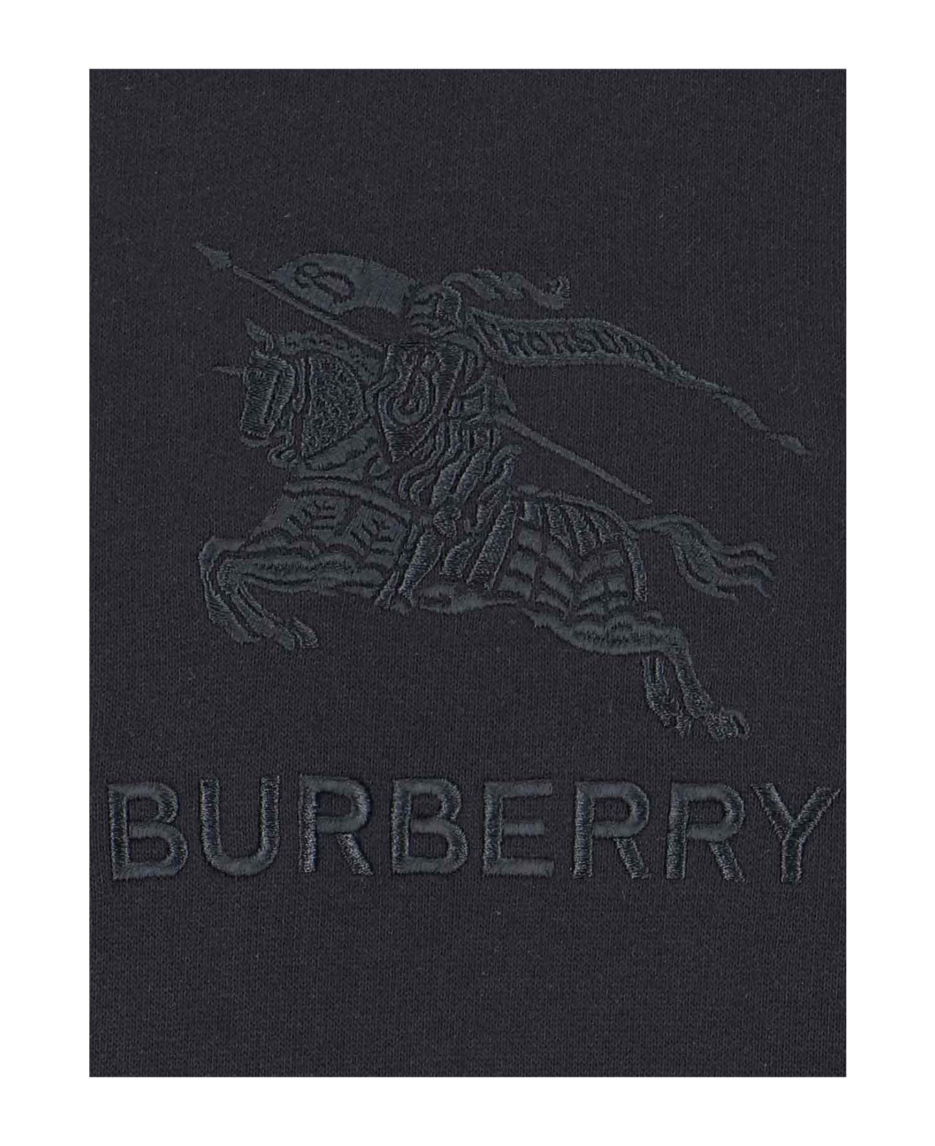 Burberry Ekd Black Crew-neck Sweatshirt - Black
