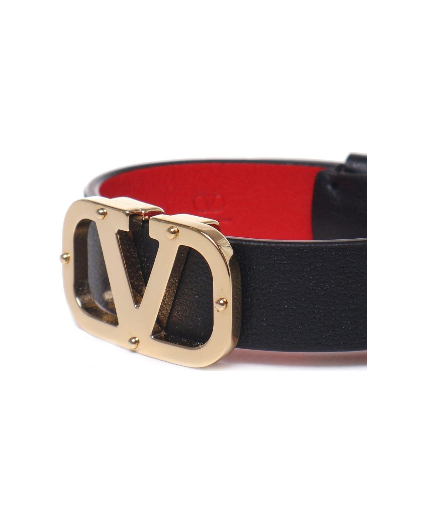 Valentino Garavani Vlogo Signature Reversible Bracelet - Black,red