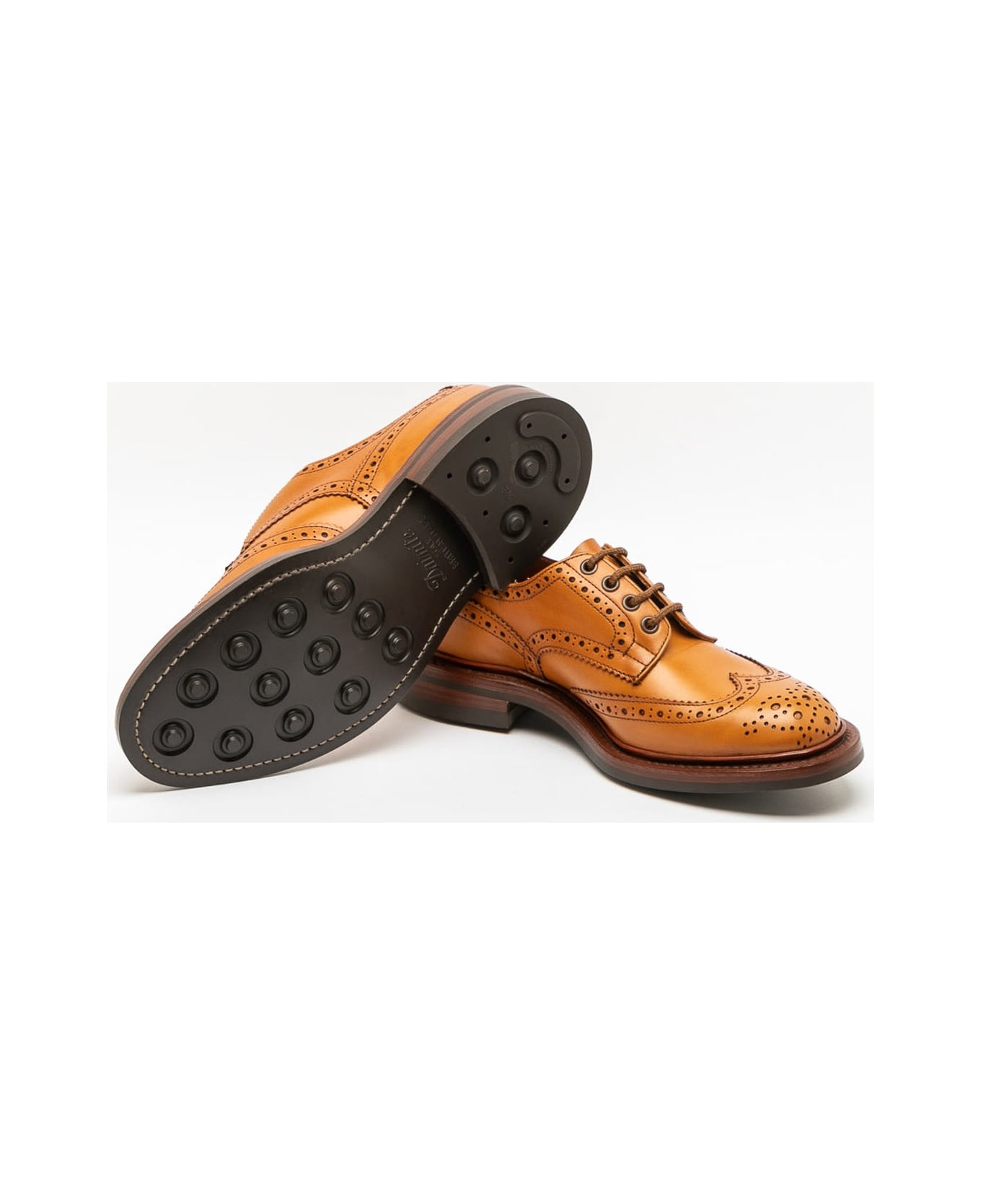 Tricker's Bourton Acorn Antique Calf Derby Shoe (dainite Sole) - Cuoio