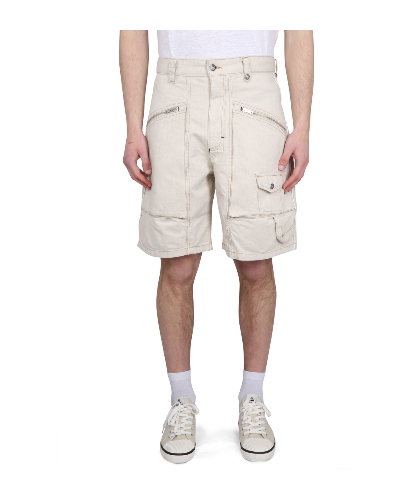 Isabel Marant Peio Denim Bermuda Shorts - CIPRIA
