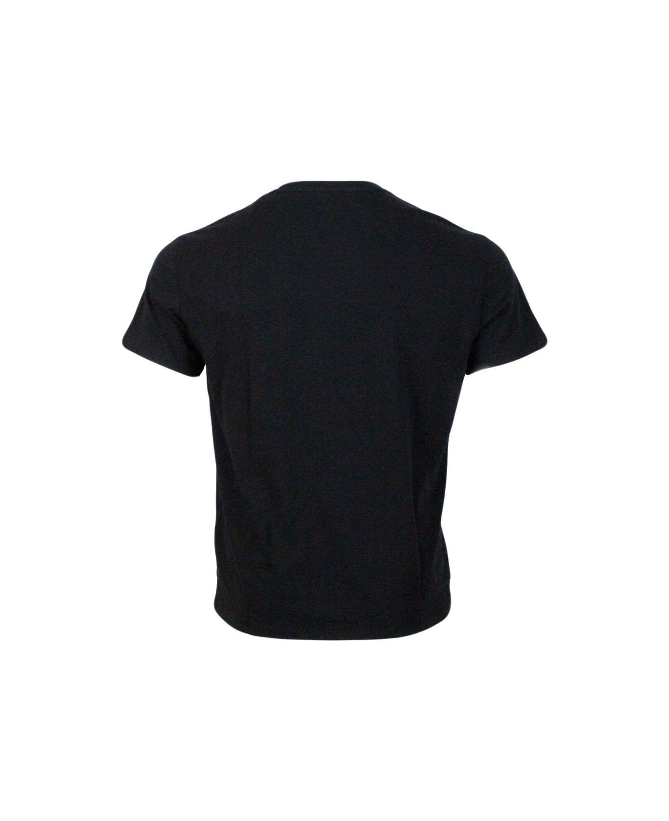 Armani Collezioni Logo-printed Crewneck T-shirt - Black
