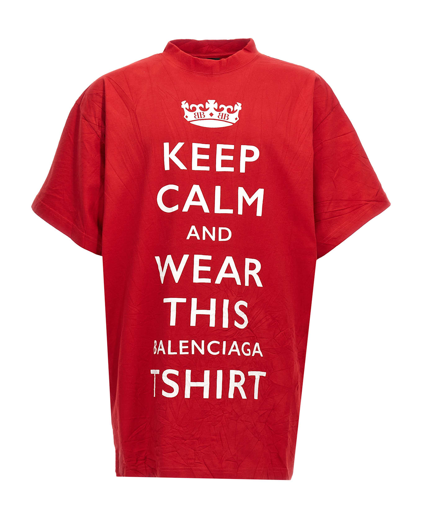 Balenciaga 'keep Calm' T-shirt - Red