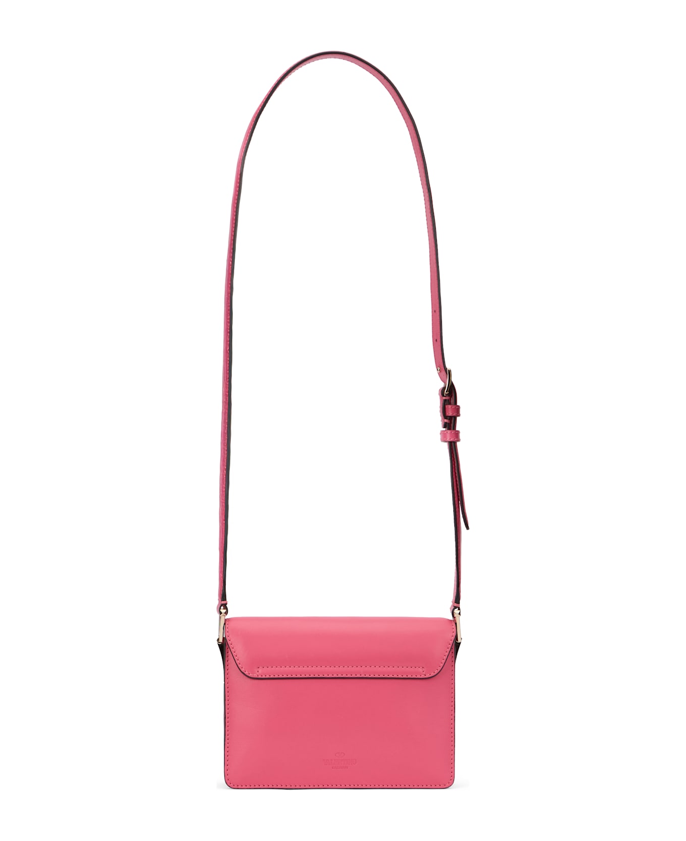 Valentino Garavani Leather Crossbody Bag - Fuchsia