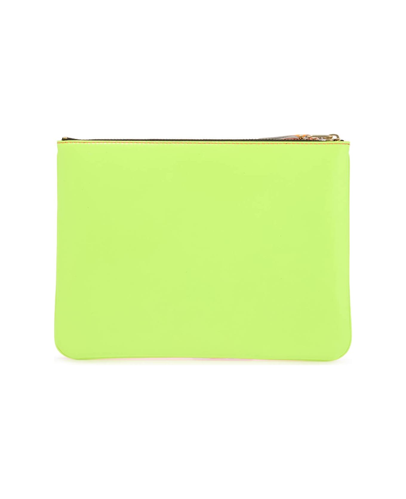 Comme des Garçons Wallet Super Fluo Pouch - PINK YELLOW (Fuchsia)