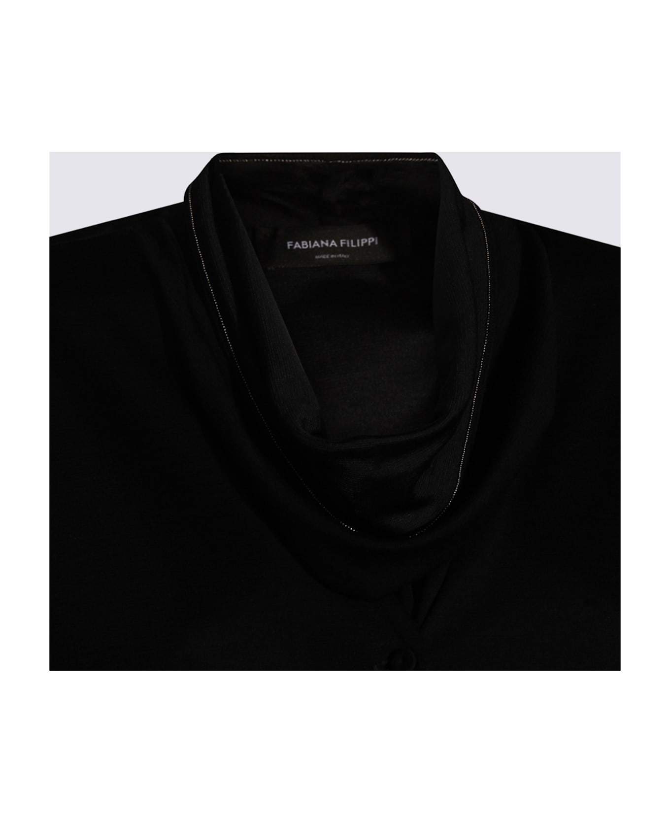 Fabiana Filippi Black Viscose Top - Black
