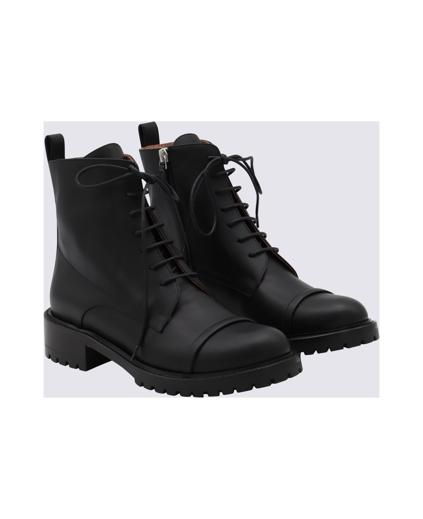 Malone Souliers Black Leather Miller Boots - Black