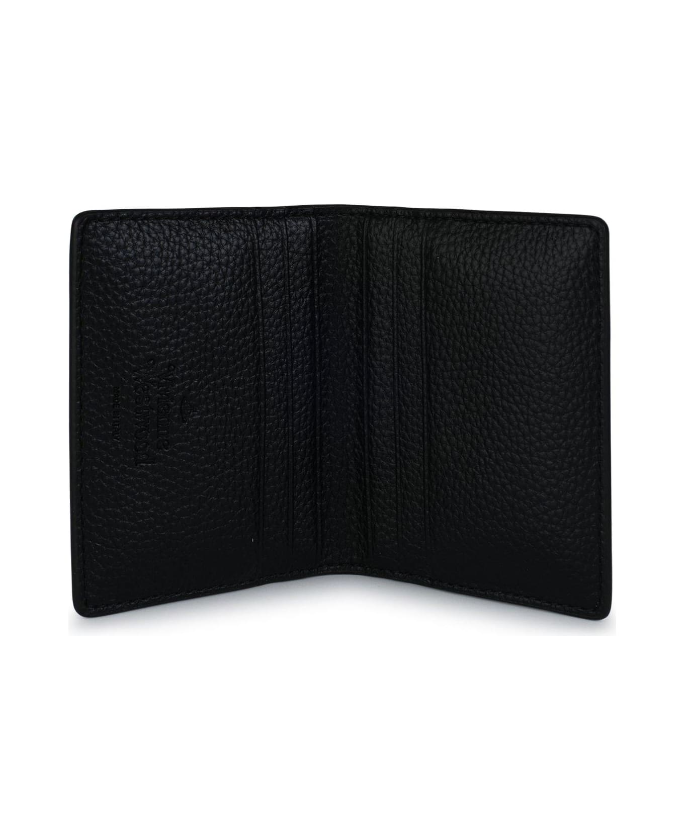 Vivienne Westwood Orb Plaque Bifold Cardholder - BLACK