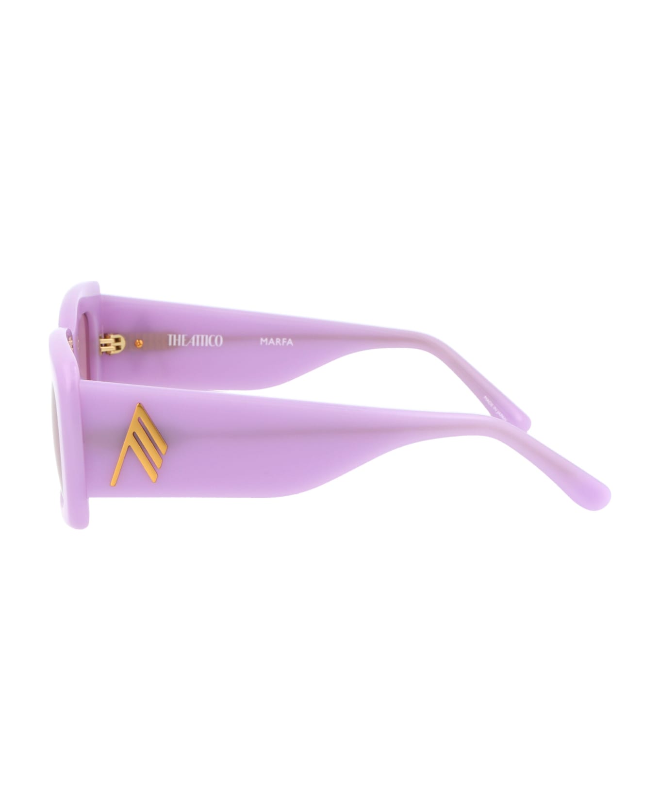 The Attico Marfa Sunglasses - PINK/YELLOWGOLD/PINK サングラス