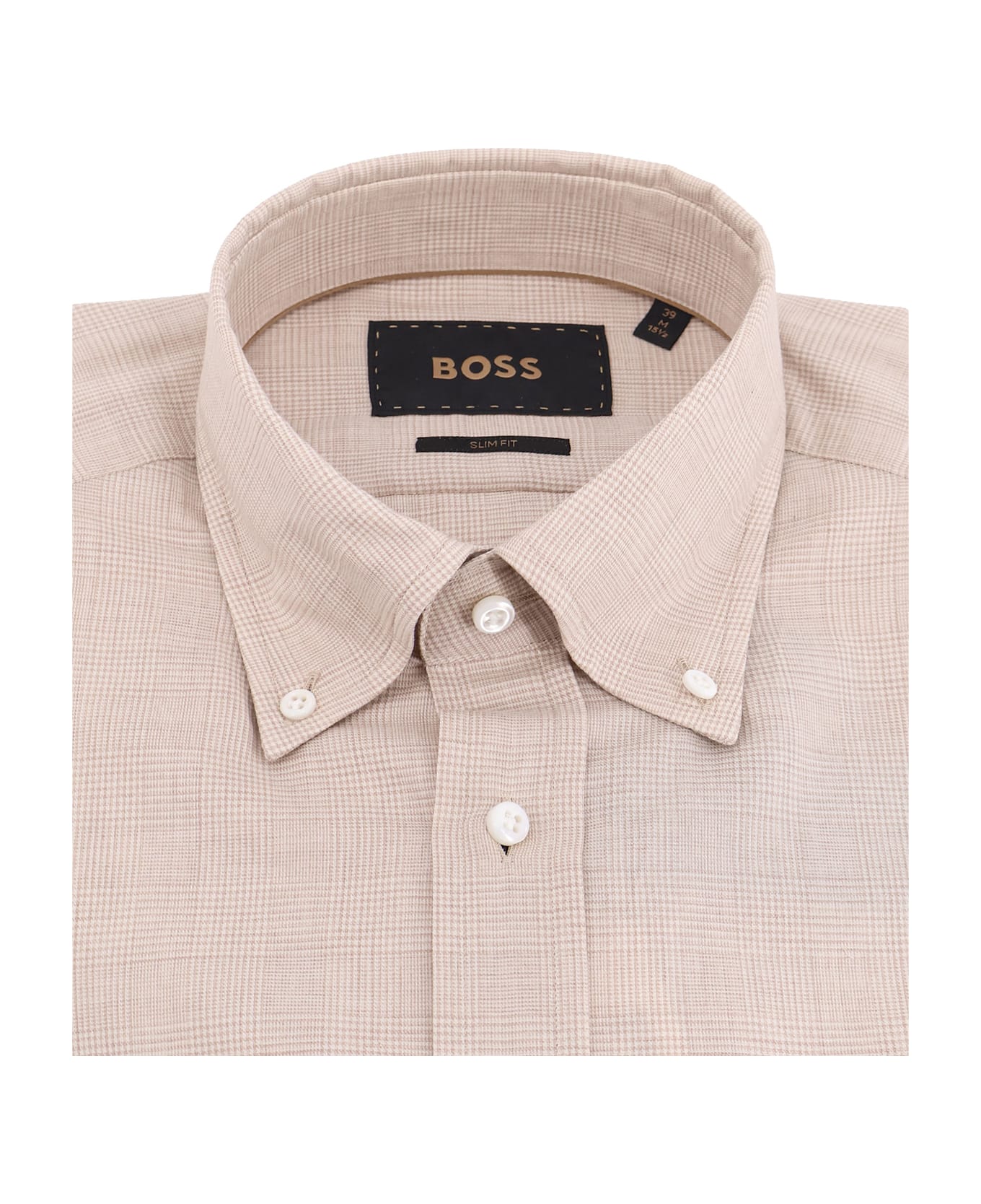 Hugo Boss Cotton Shirt - Open beige
