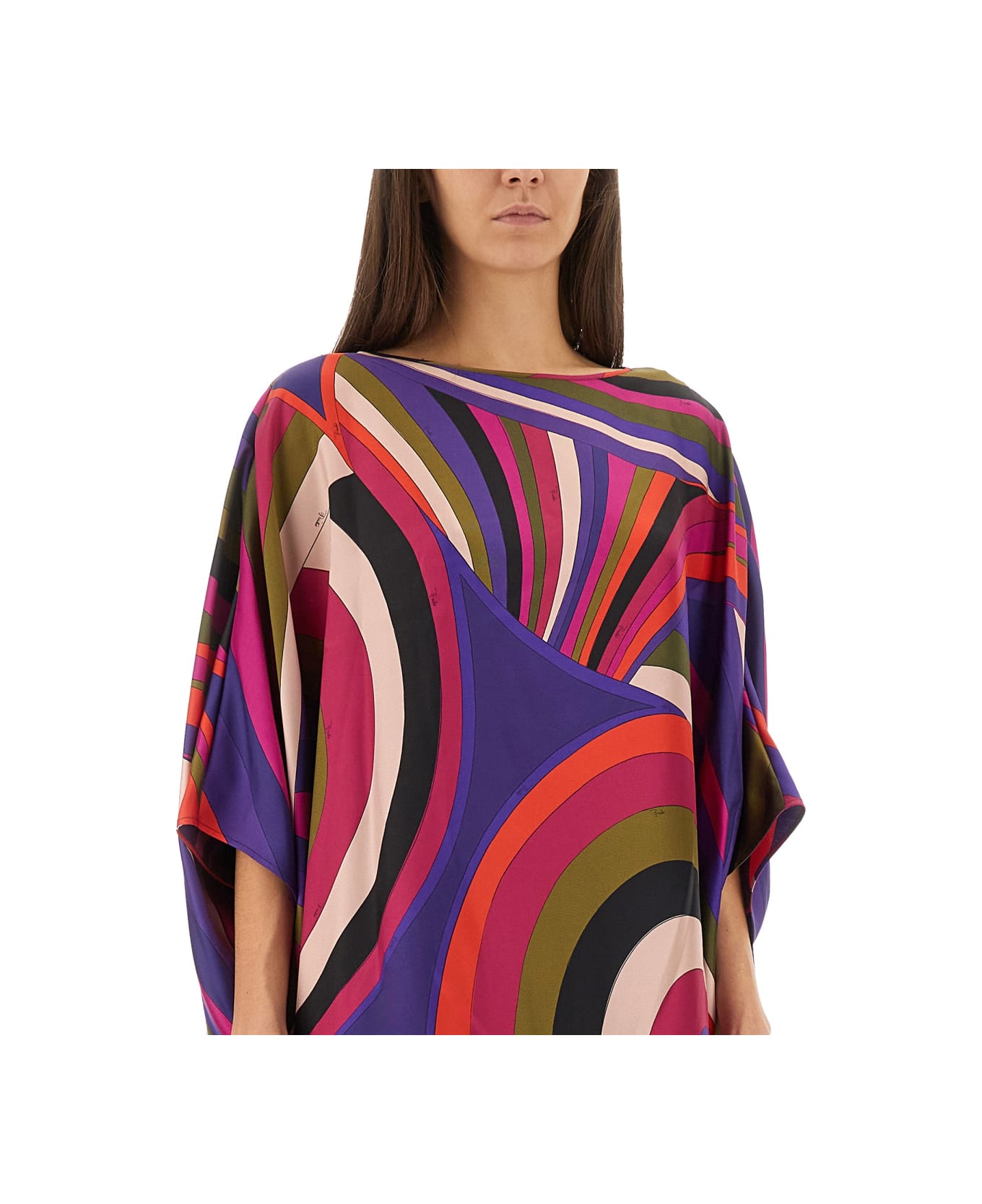 Pucci Iris Print Midi Dress - MULTICOLOUR