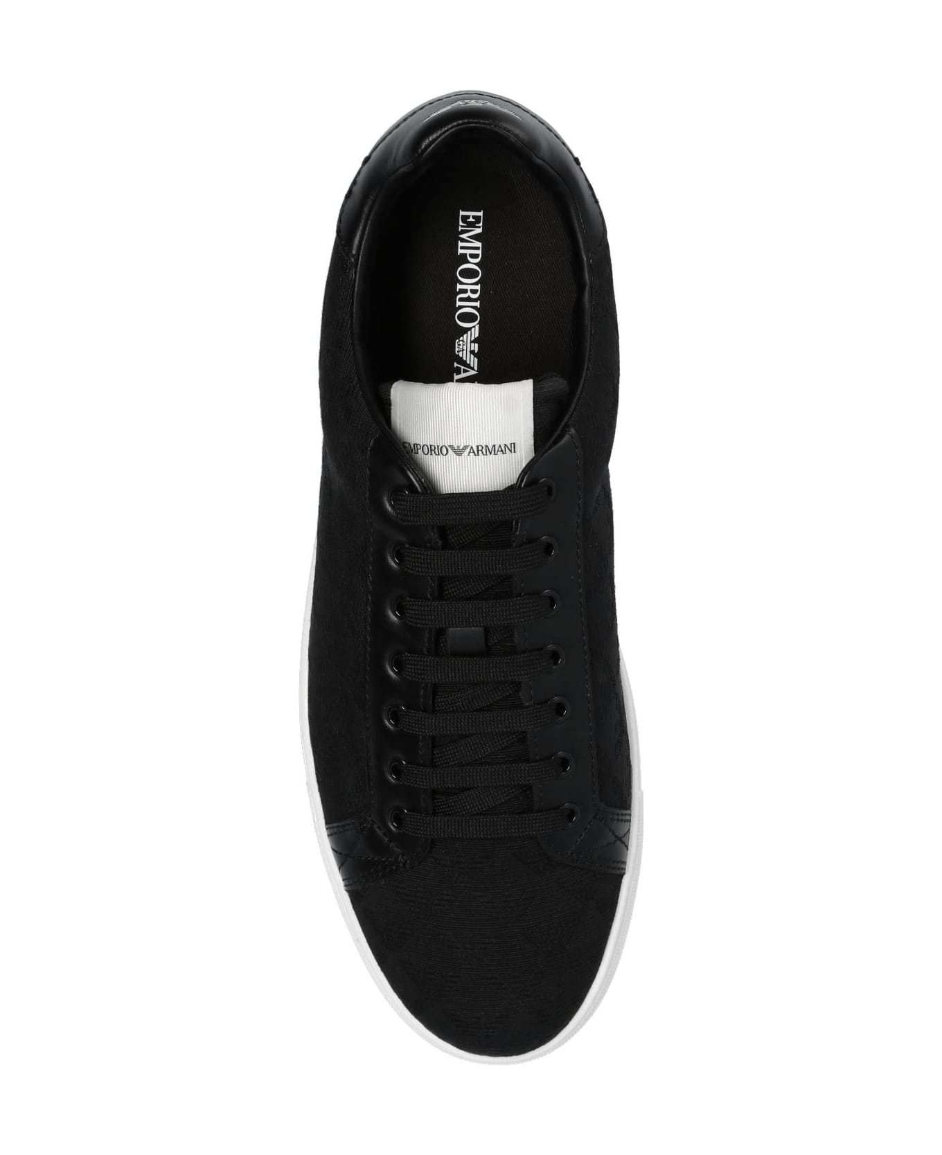 Emporio Armani Sneakers With Logo - Black スニーカー