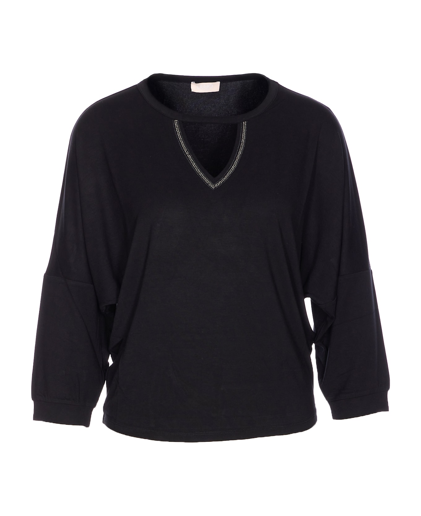 Liu-Jo Long Sleeves T-shirt - Black Tシャツ