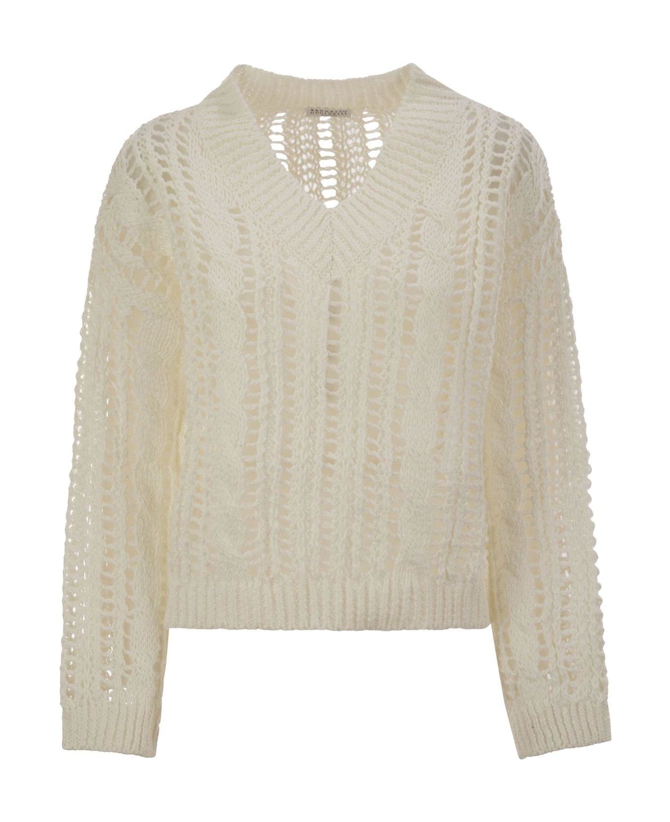 Brunello Cucinelli Crochet Sweater - Panama
