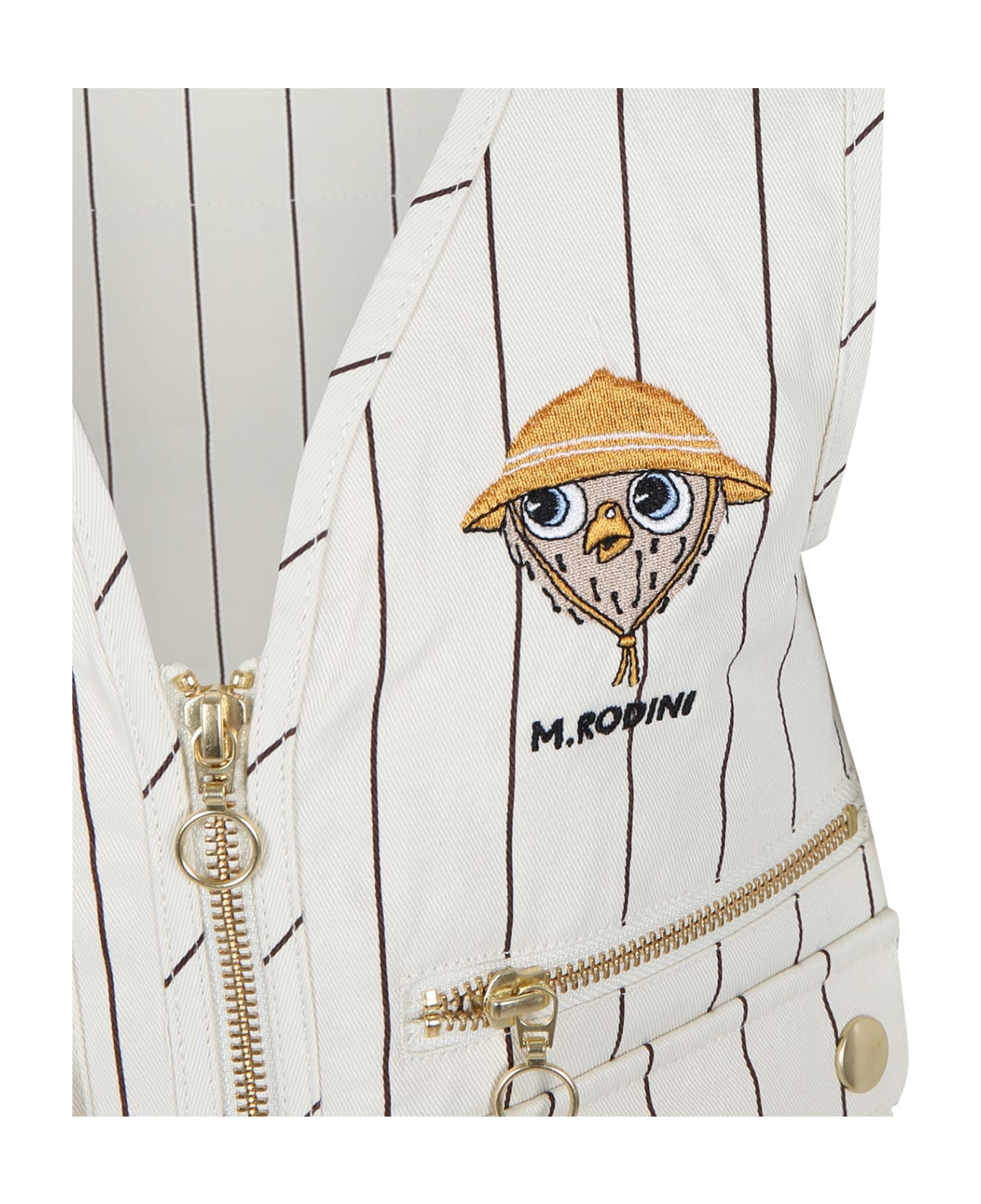 Mini Rodini Ivory Vest For Boy - Ivory