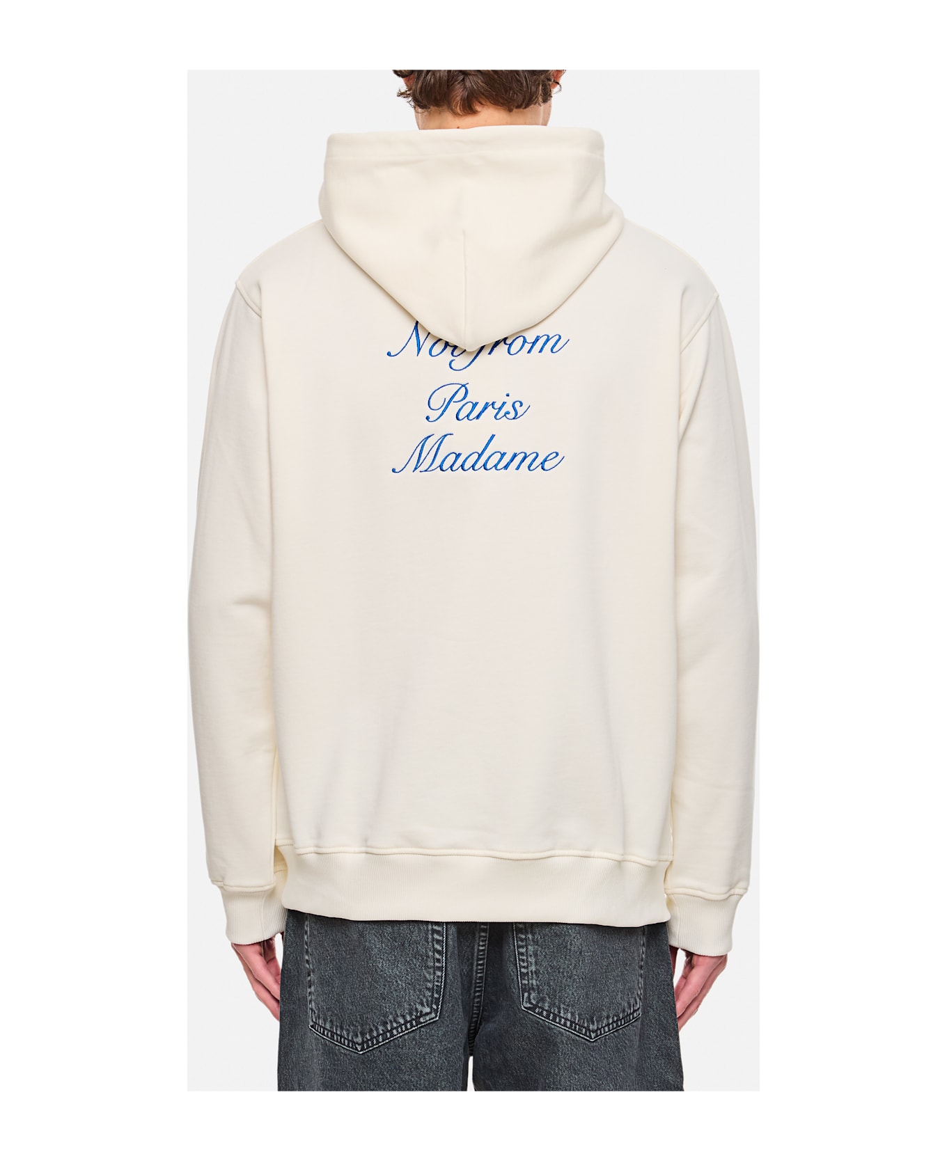 Drôle de Monsieur Cursive Slogan Hoodie - Beige