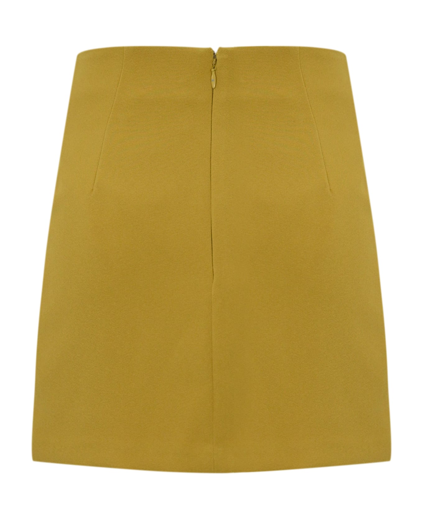 Elisabetta Franchi Crepe Mini Skirt - YELLOW