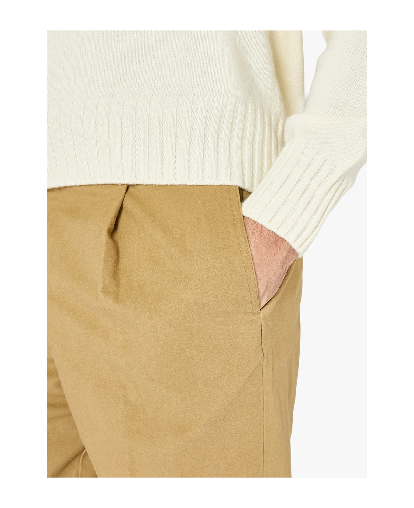 doppiaa Aantioco Moleskin Trousers With Darts