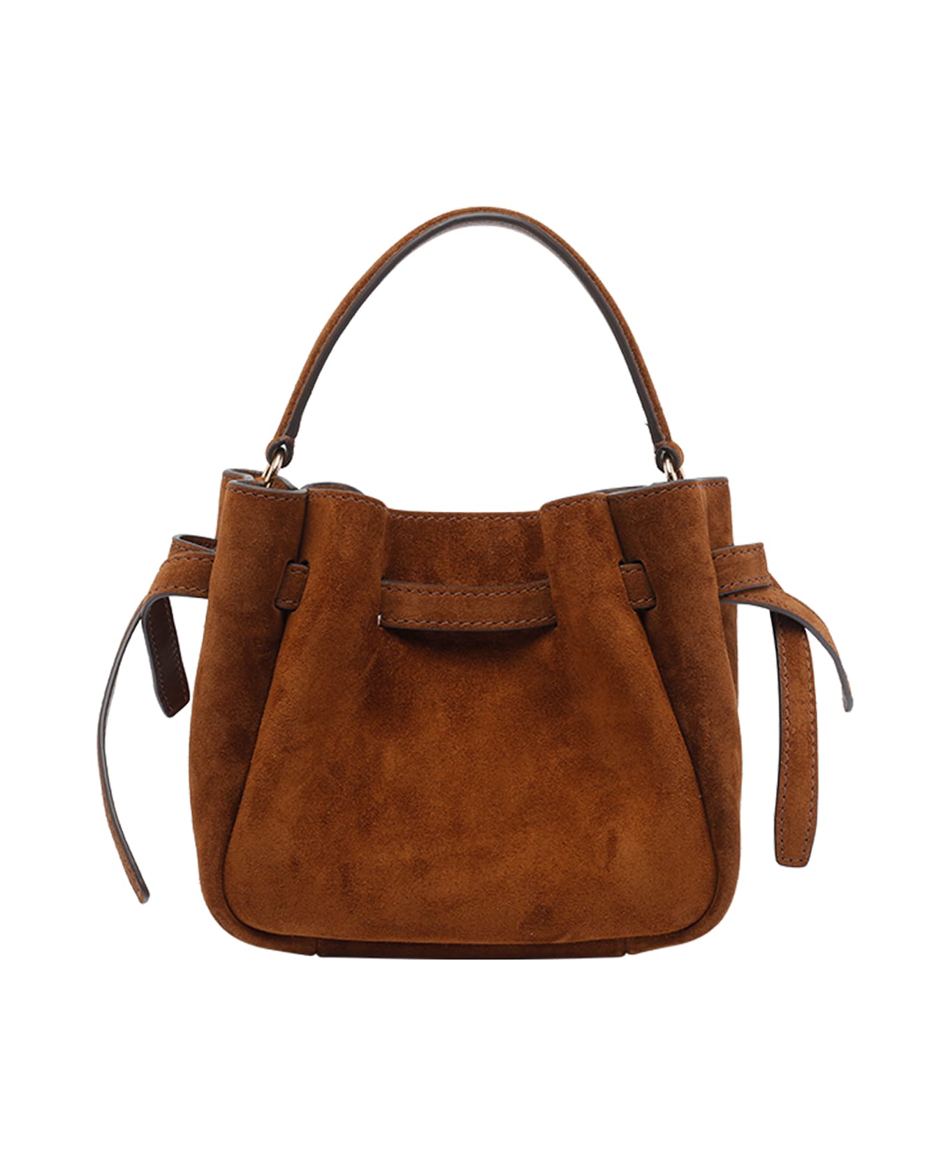 Tory Burch Mini Romy Suede Bucket Bag - Brown